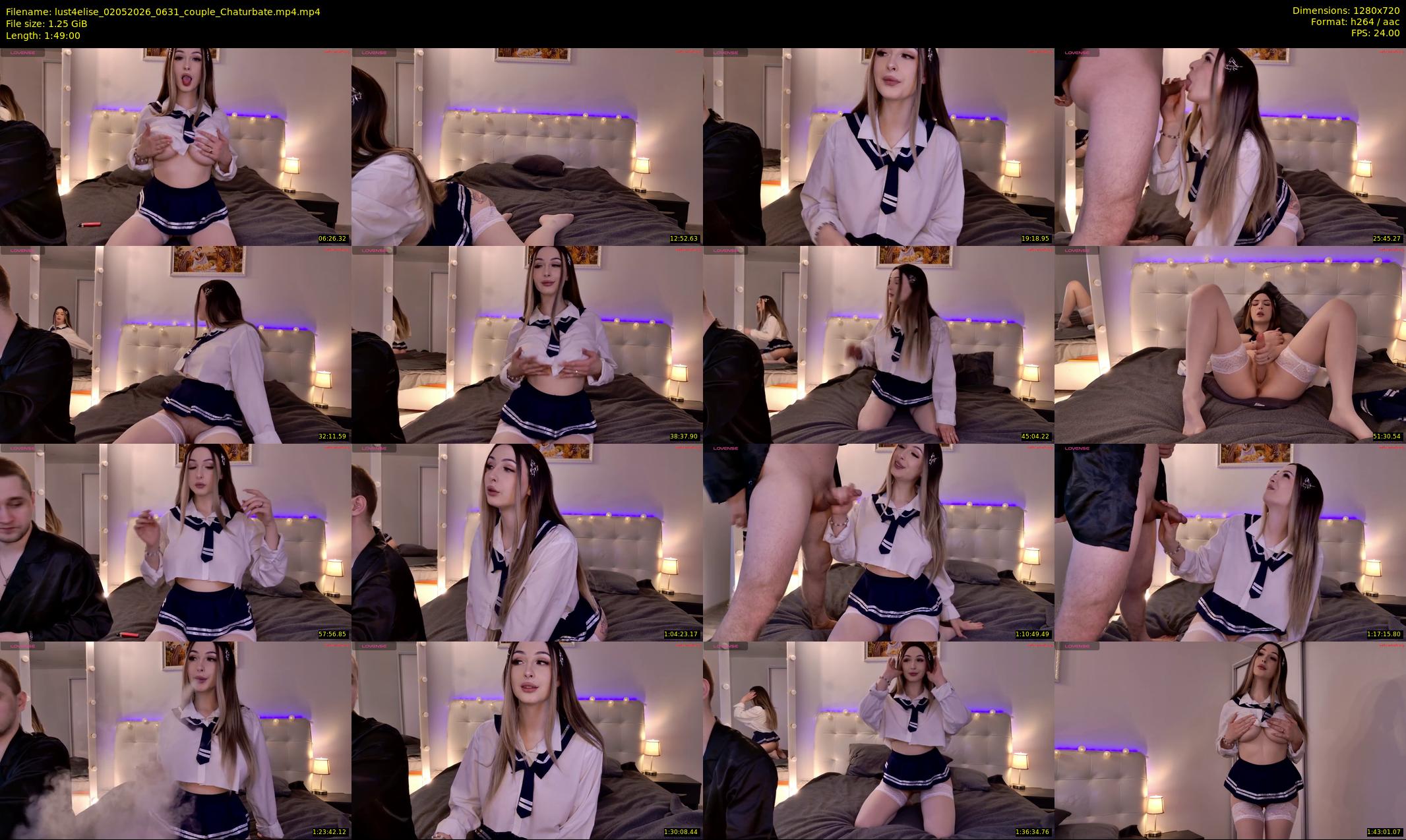 lust4elise — 109 minute Chaturbate couple cam show recording, 720p, May 2, 2026