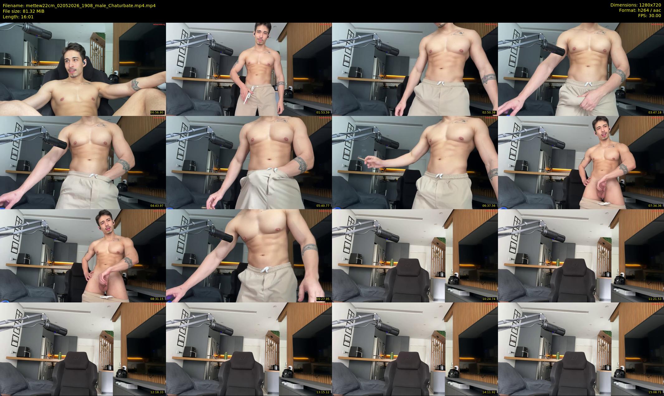 mettew22cm — 17 minute Chaturbate male cam show recording, 720p, May 2, 2026
