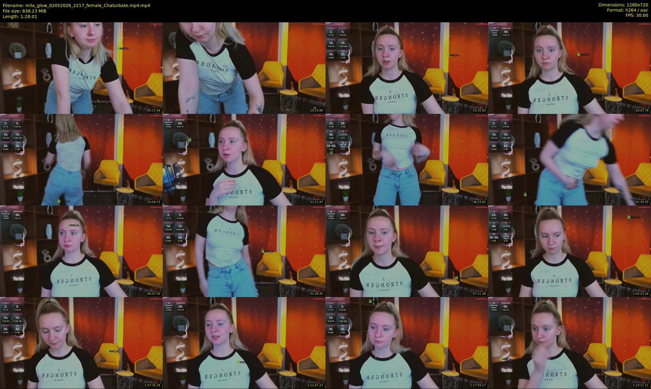 mila_glow — 89 minute Chaturbate female cam show recording, 720p, May 2, 2026