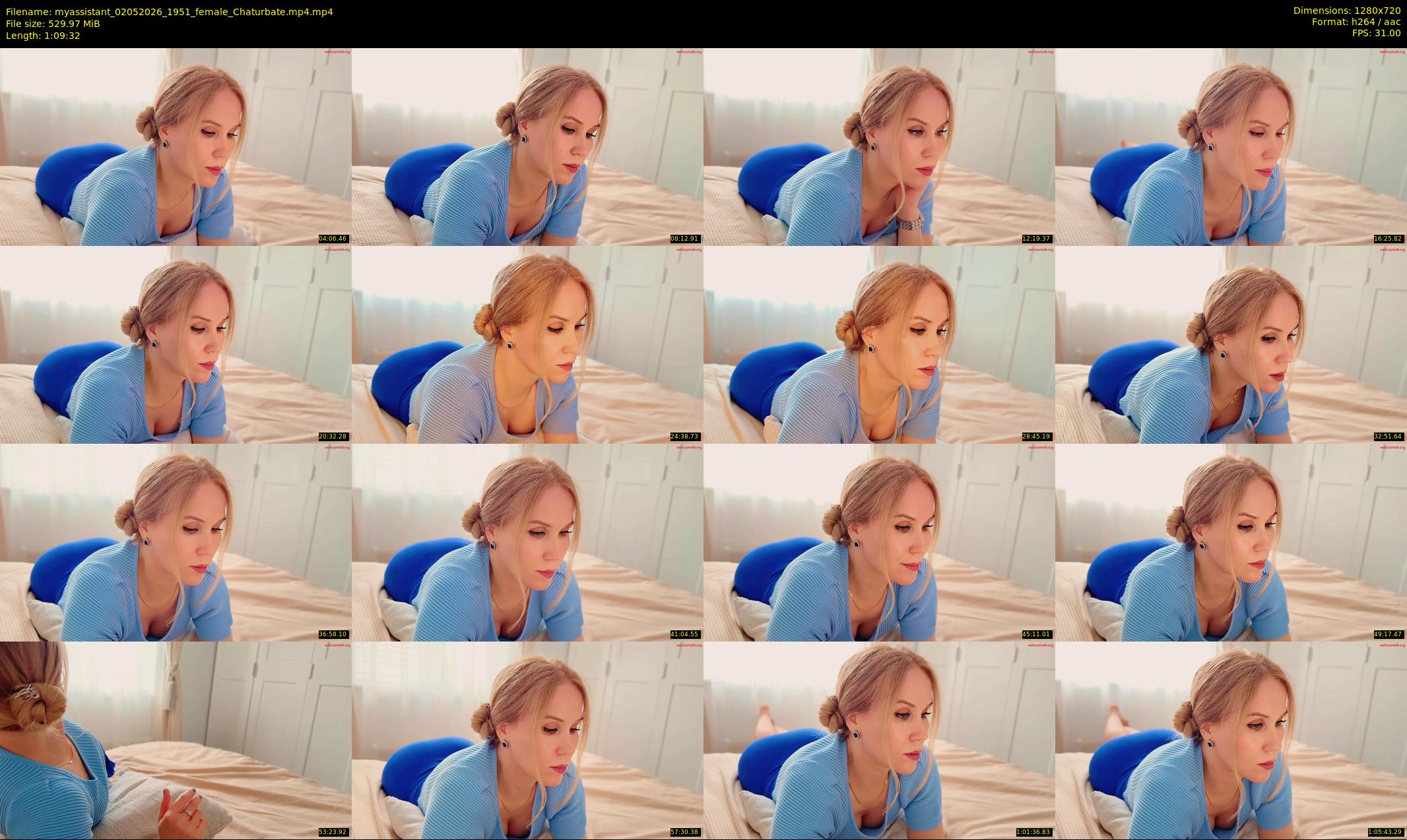myassistant — 70 minute Chaturbate female cam show recording, 720p, May 2, 2026