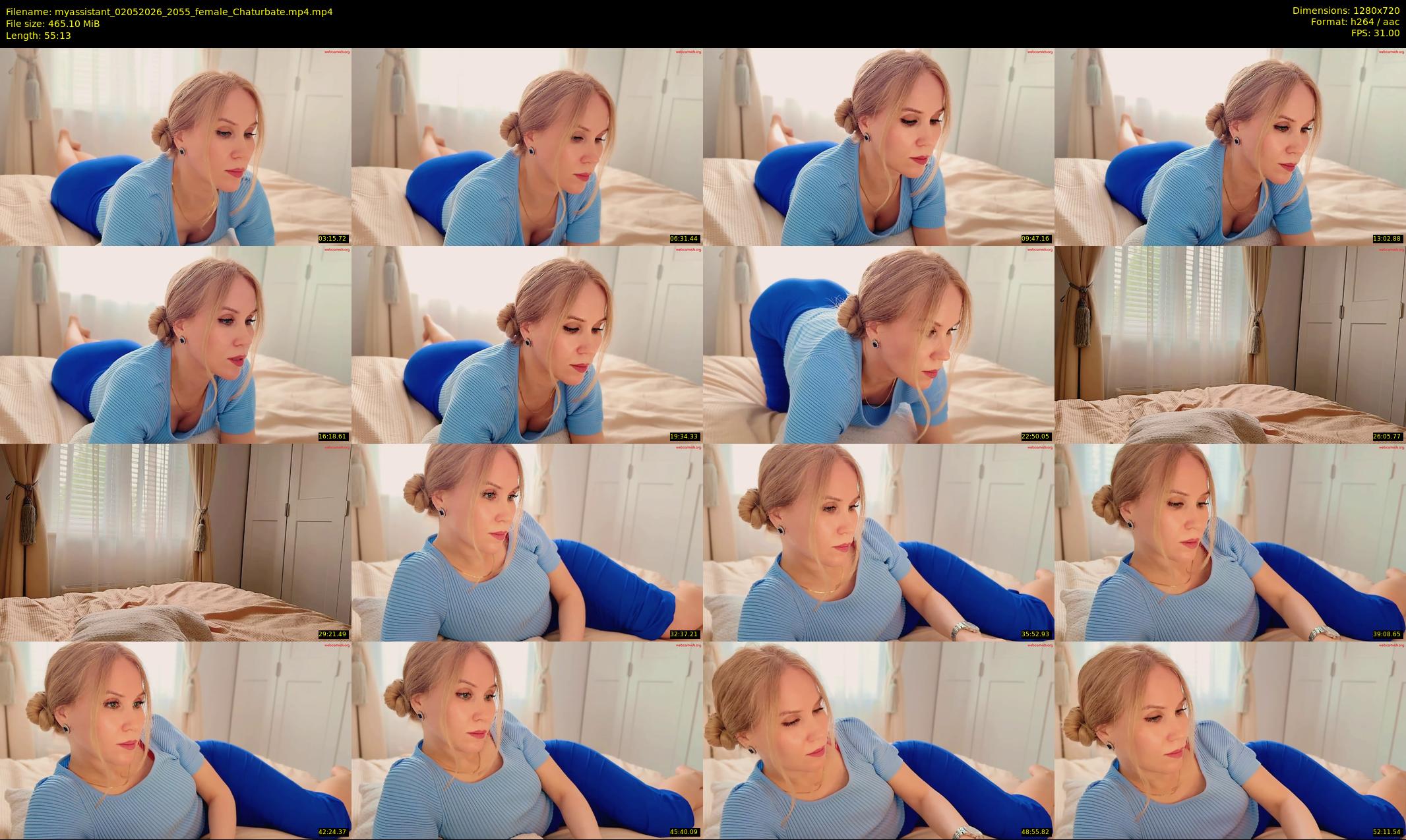 myassistant — 56 minute Chaturbate female cam show recording, 720p, May 2, 2026