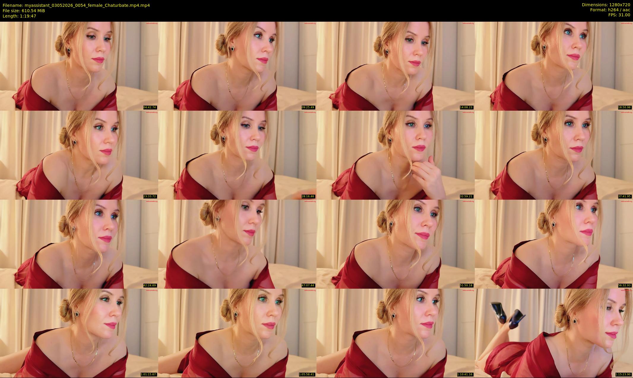 myassistant — 80 minute Chaturbate female cam show recording, 720p, May 3, 2026