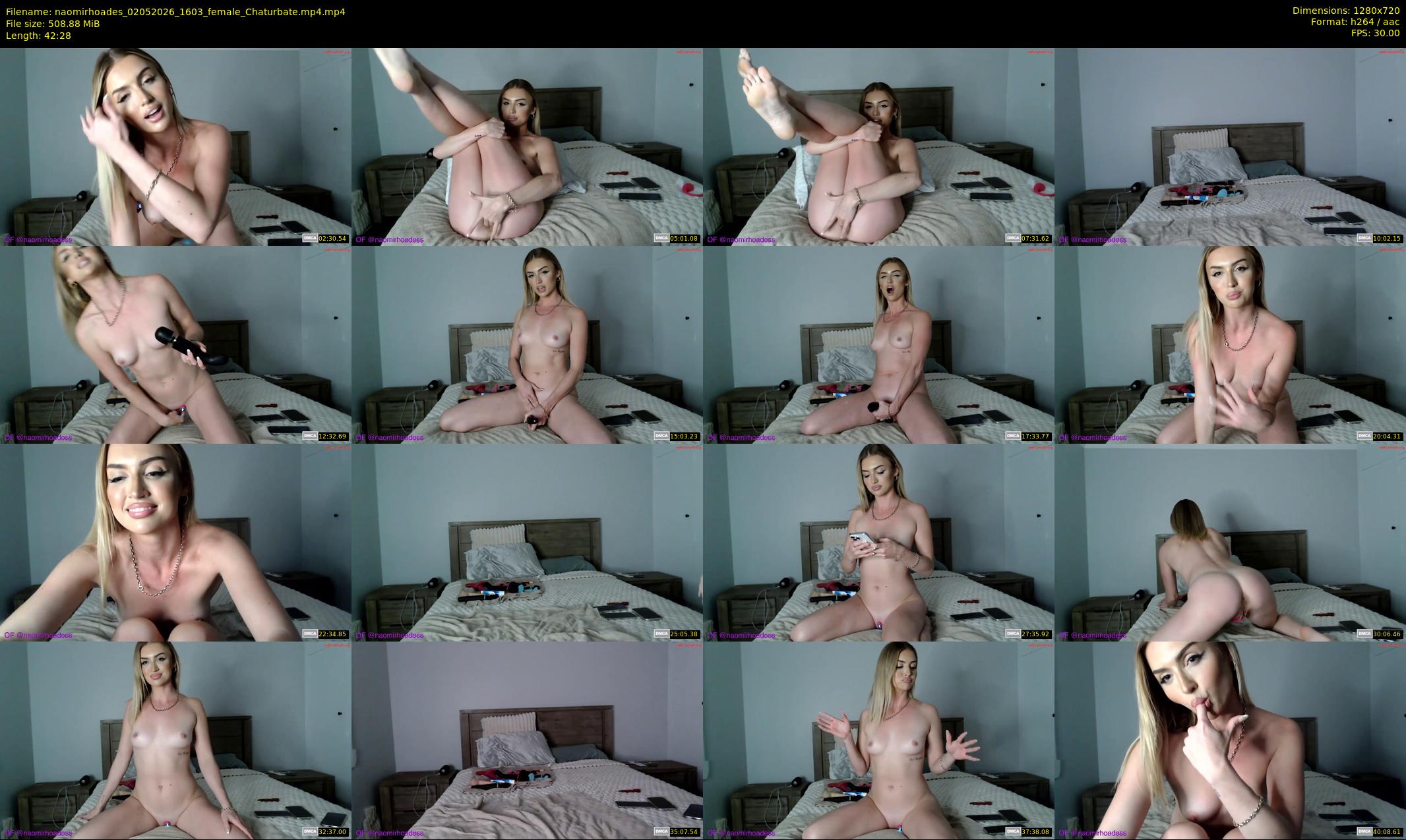 naomirhoades — 43 minute Chaturbate female cam show recording, 720p, May 2, 2026
