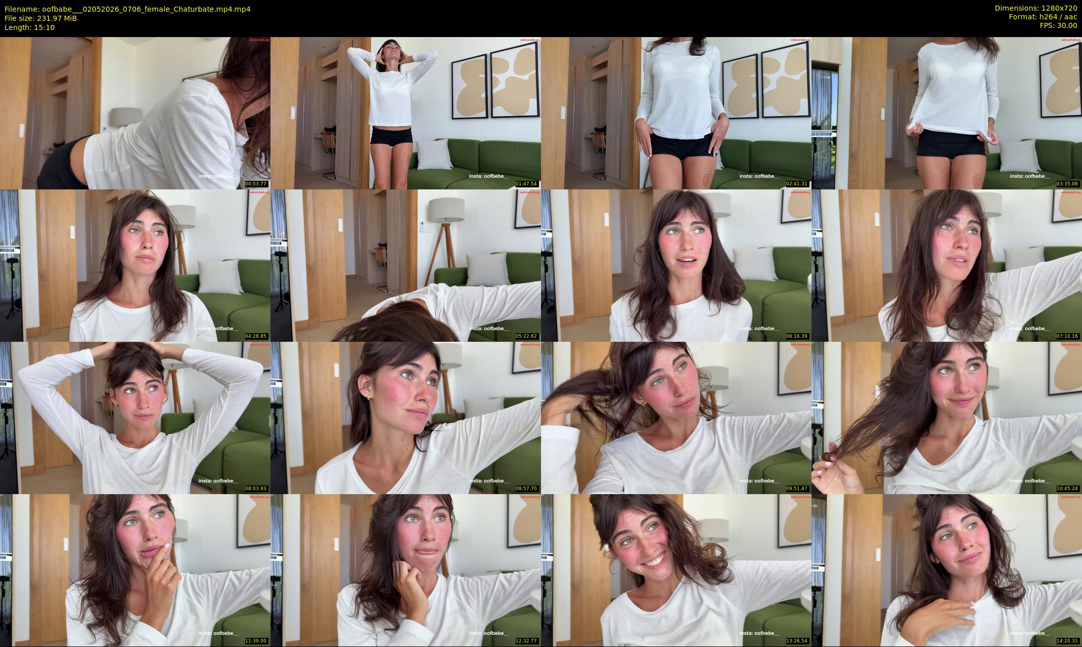 oofbabe__ — 16 minute Chaturbate female cam show recording, 720p, May 2, 2026