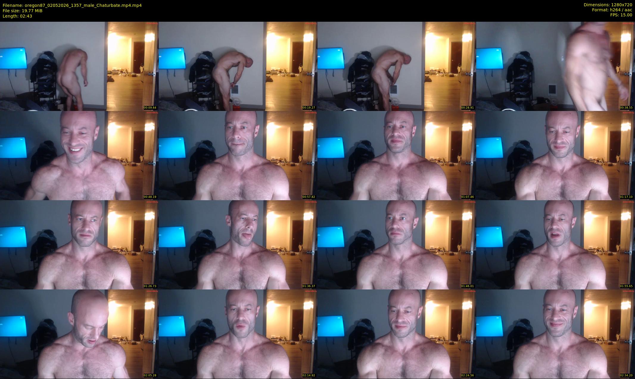 oregon87 — 3 minute Chaturbate male cam show recording, 720p, May 2, 2026