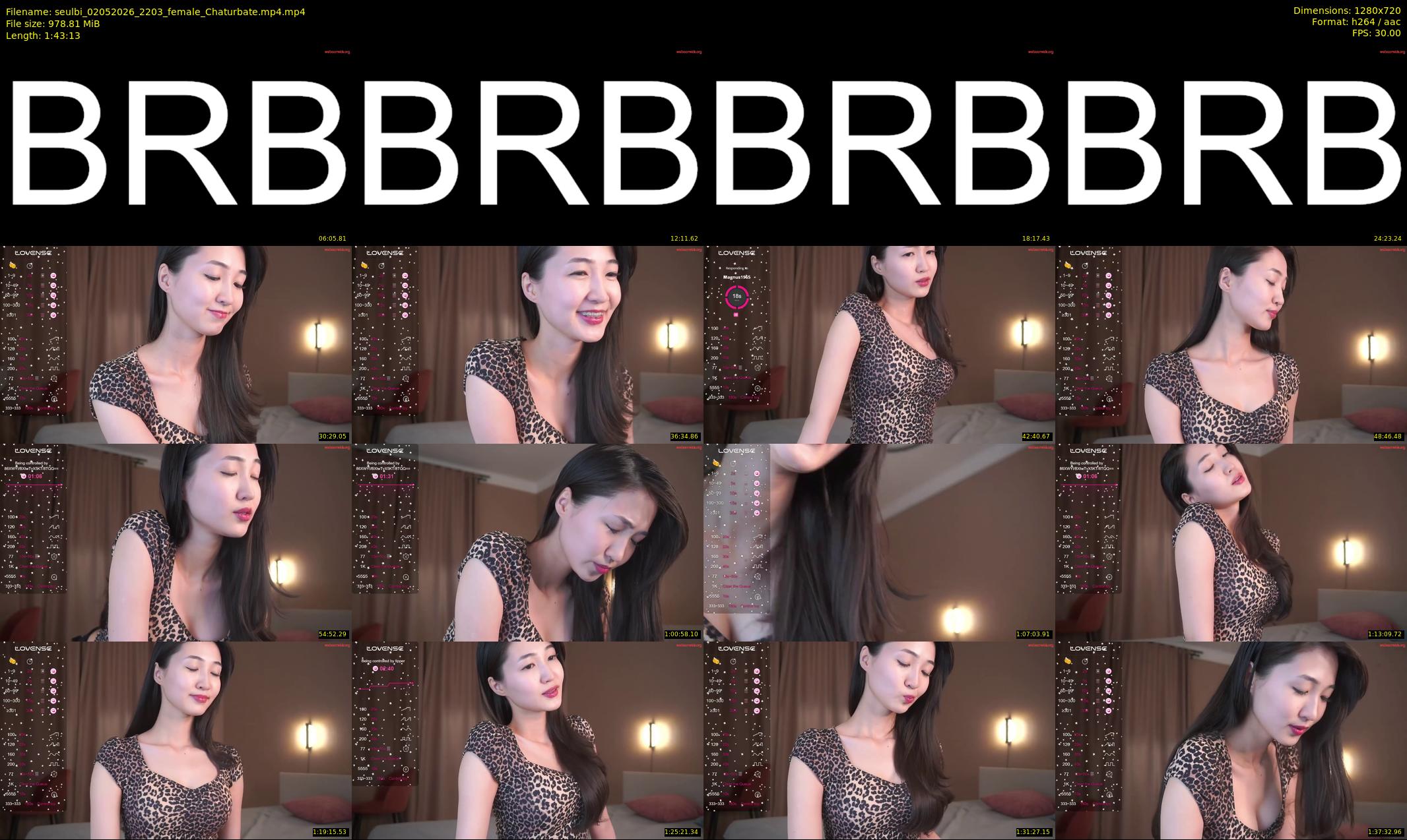 seulbi — 104 minute Chaturbate female cam show recording, 720p, May 2, 2026