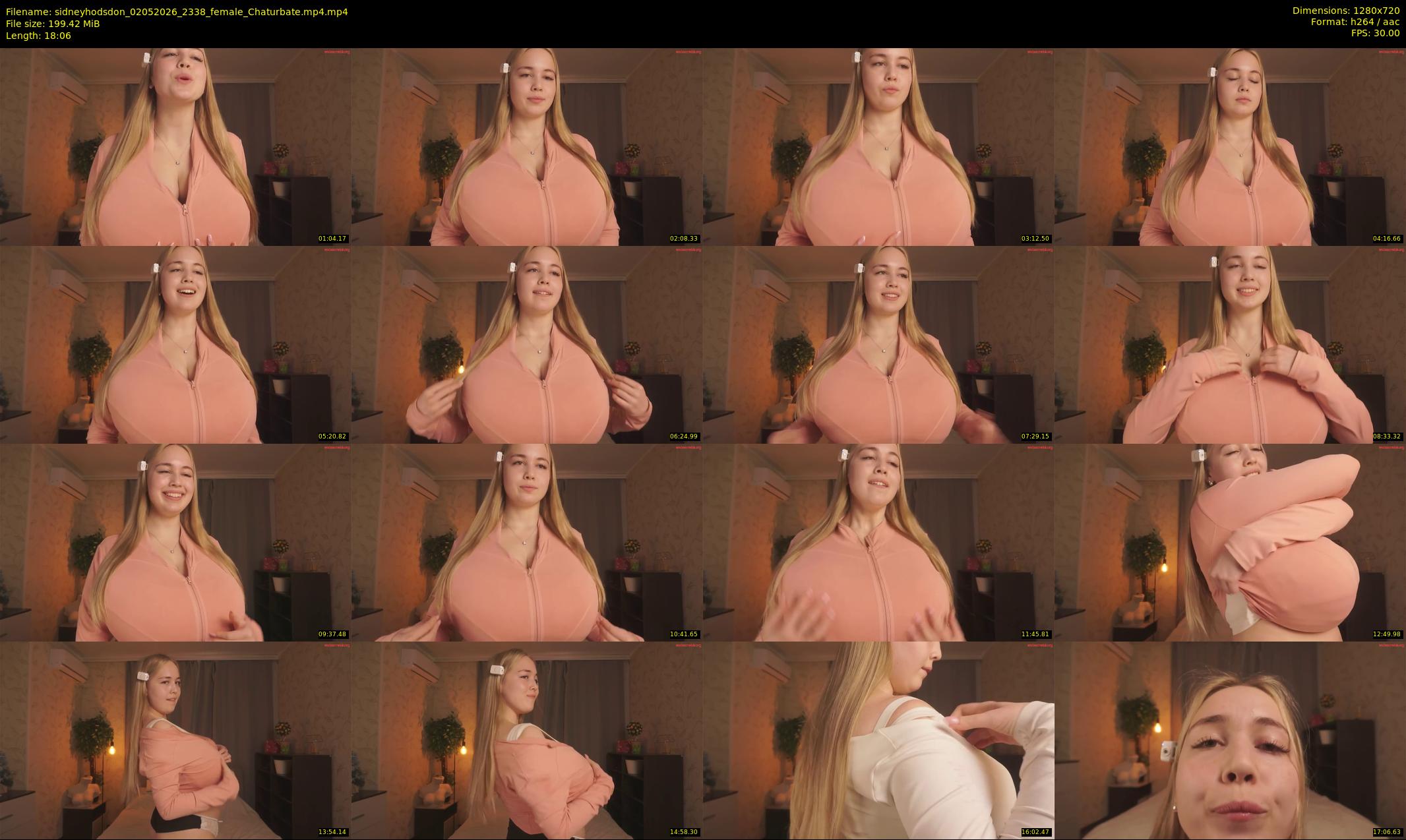 sidneyhodsdon — 19 minute Chaturbate female cam show recording, 720p, May 2, 2026
