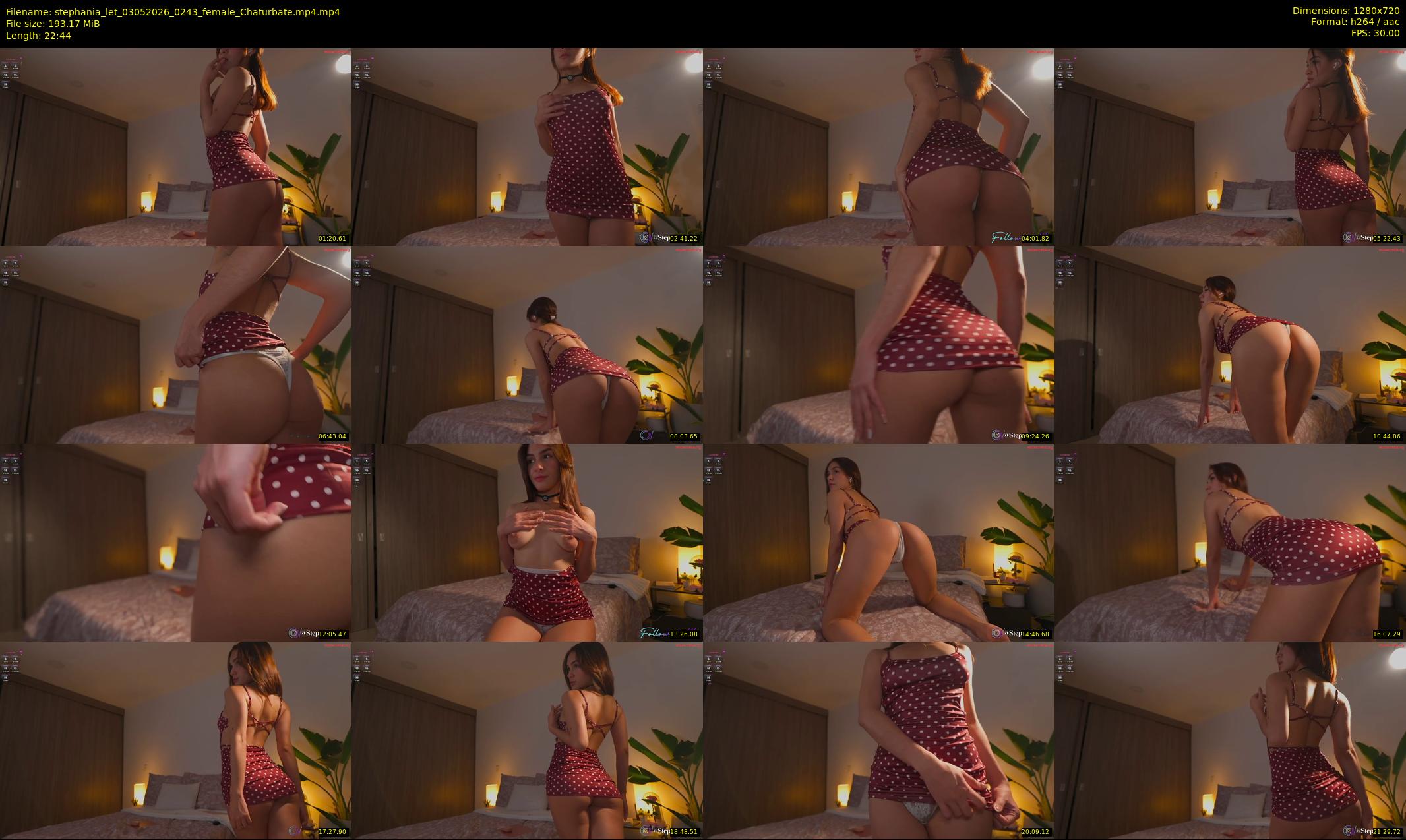 stephania_let — 23 minute Chaturbate female cam show recording, 720p, May 3, 2026