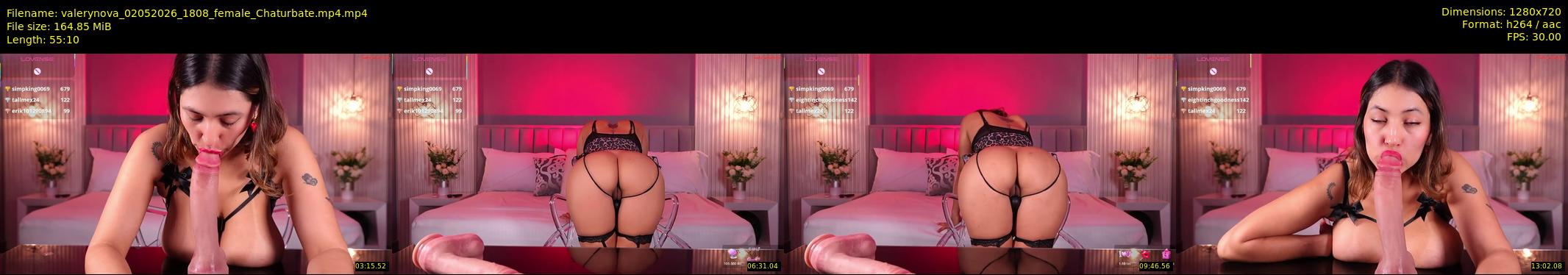 valerynova — 56 minute Chaturbate female cam show recording, 720p, May 2, 2026