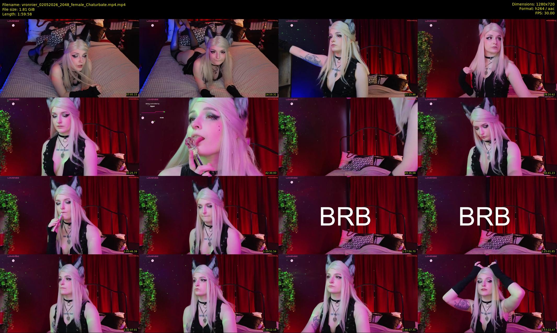 vronnier — 120 minute Chaturbate female cam show recording, 720p, May 2, 2026