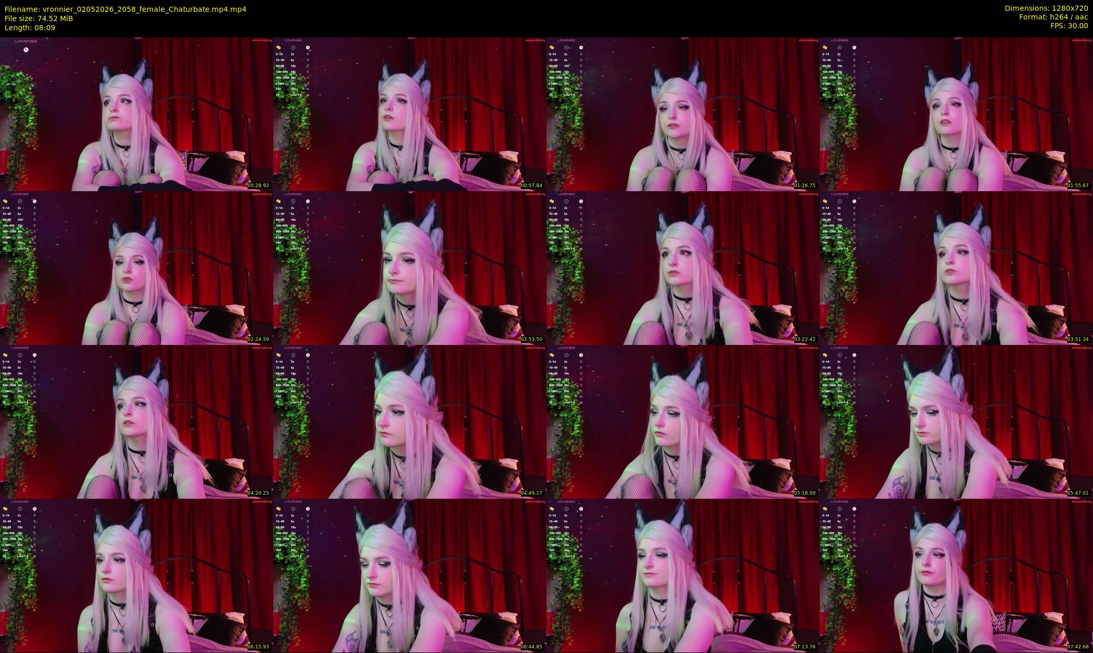 vronnier — 9 minute Chaturbate female cam show recording, 720p, May 2, 2026