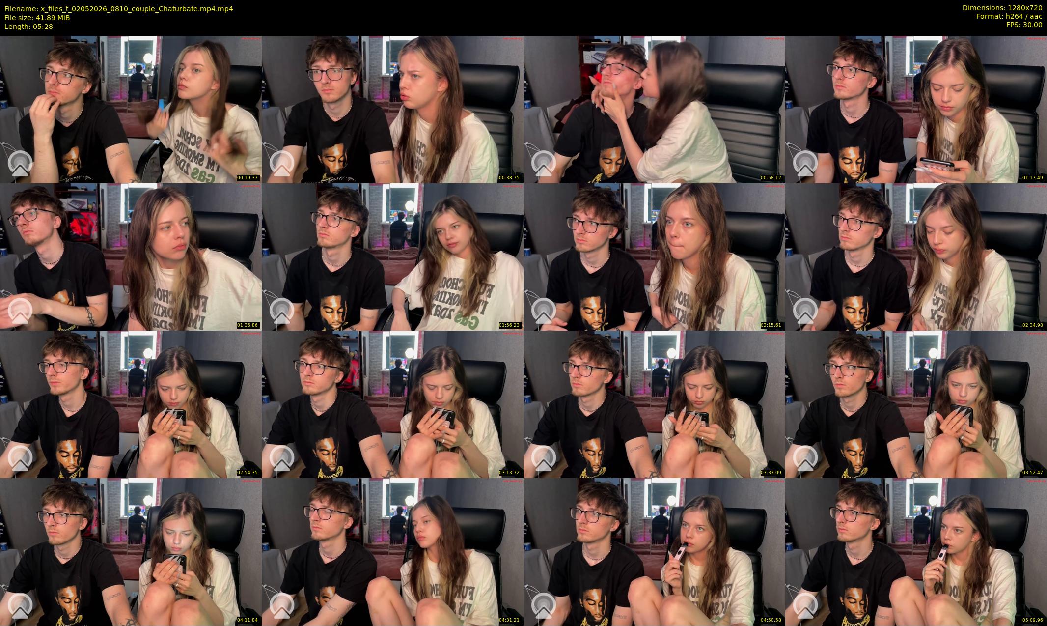 x_files_t — 6 minute Chaturbate couple cam show recording, 720p, May 2, 2026