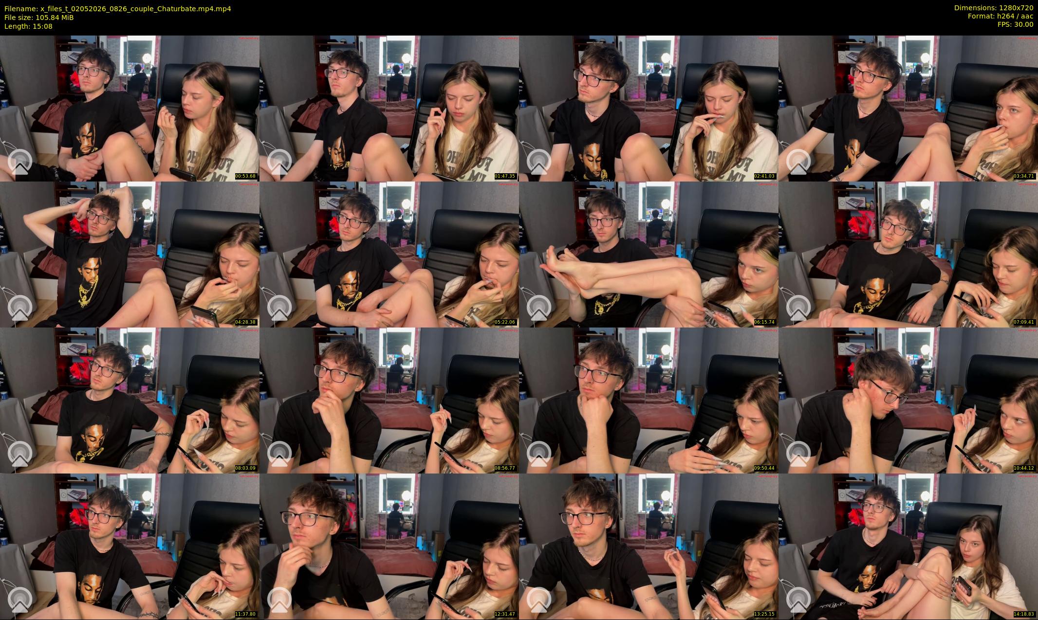 x_files_t — 16 minute Chaturbate couple cam show recording, 720p, May 2, 2026