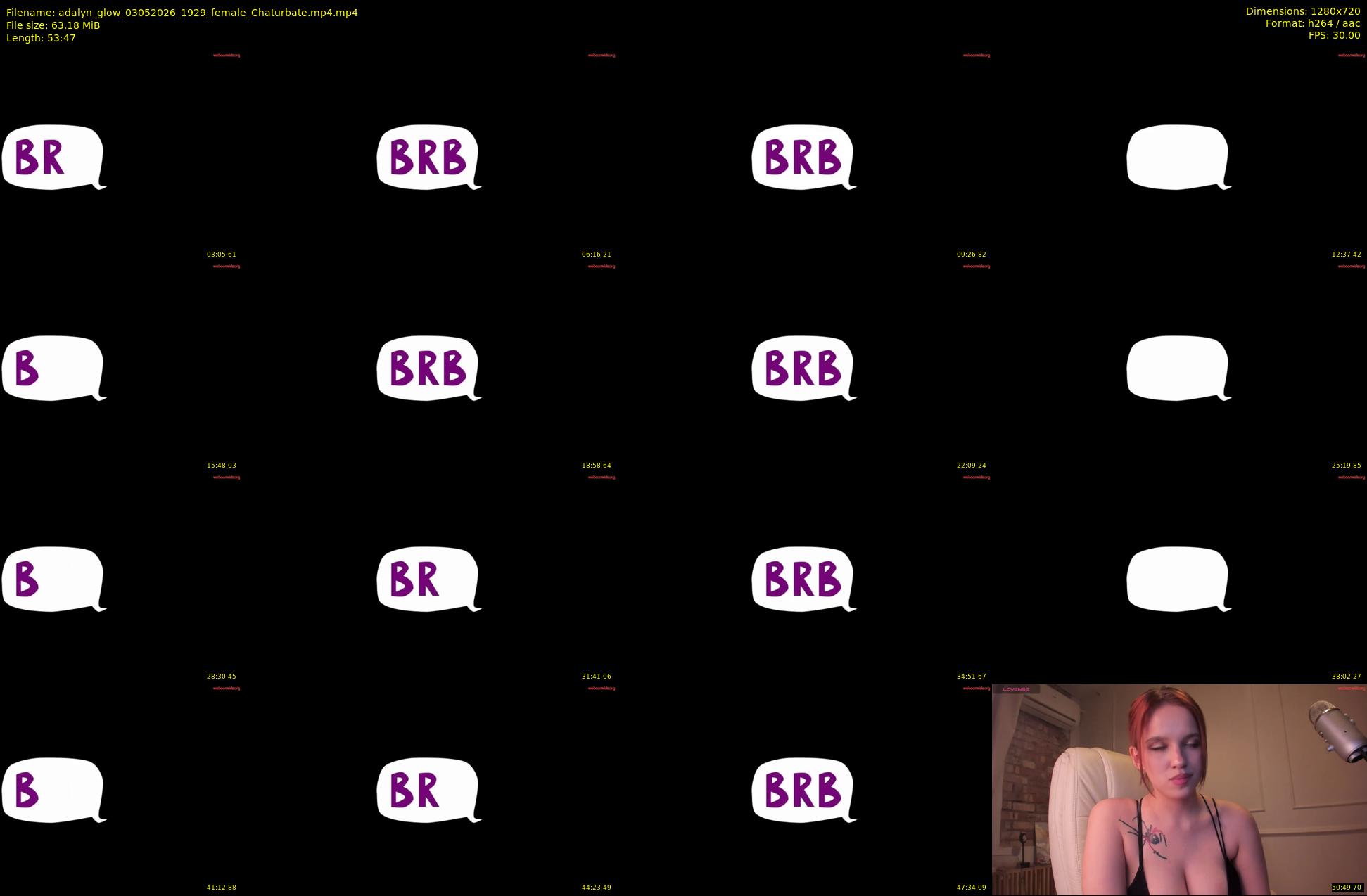 adalyn_glow — 54 minute Chaturbate female cam show recording, 720p, May 3, 2026