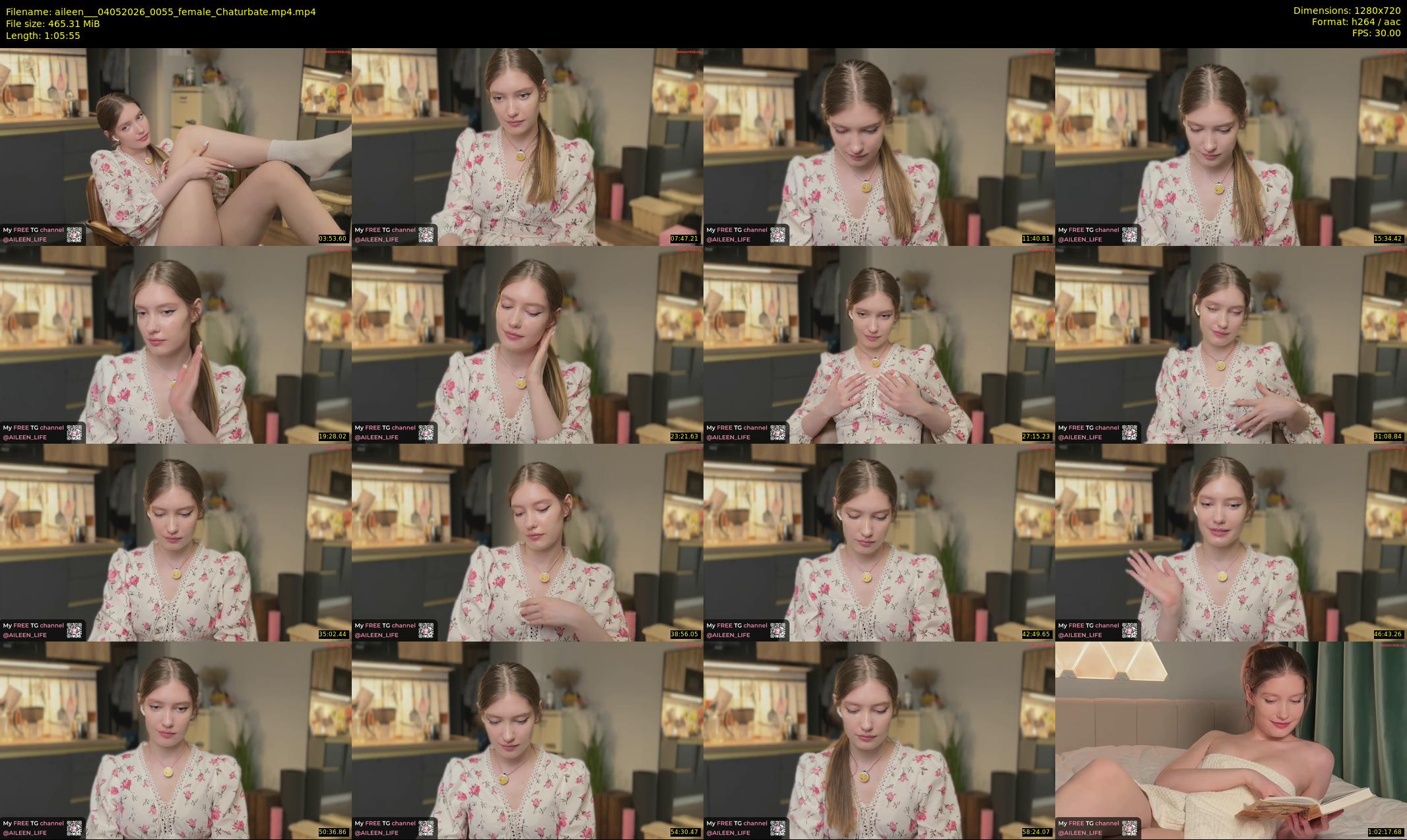 aileen__ — 66 minute Chaturbate female cam show recording, 720p, May 4, 2026
