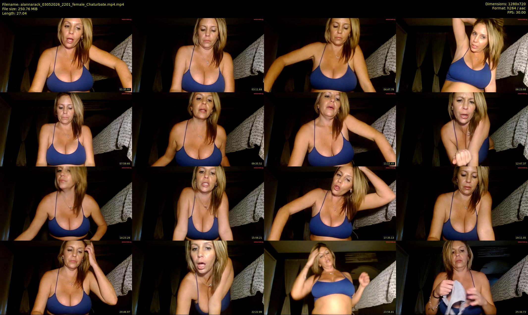 alannarack — 28 minute Chaturbate female cam show recording, 720p, May 3, 2026