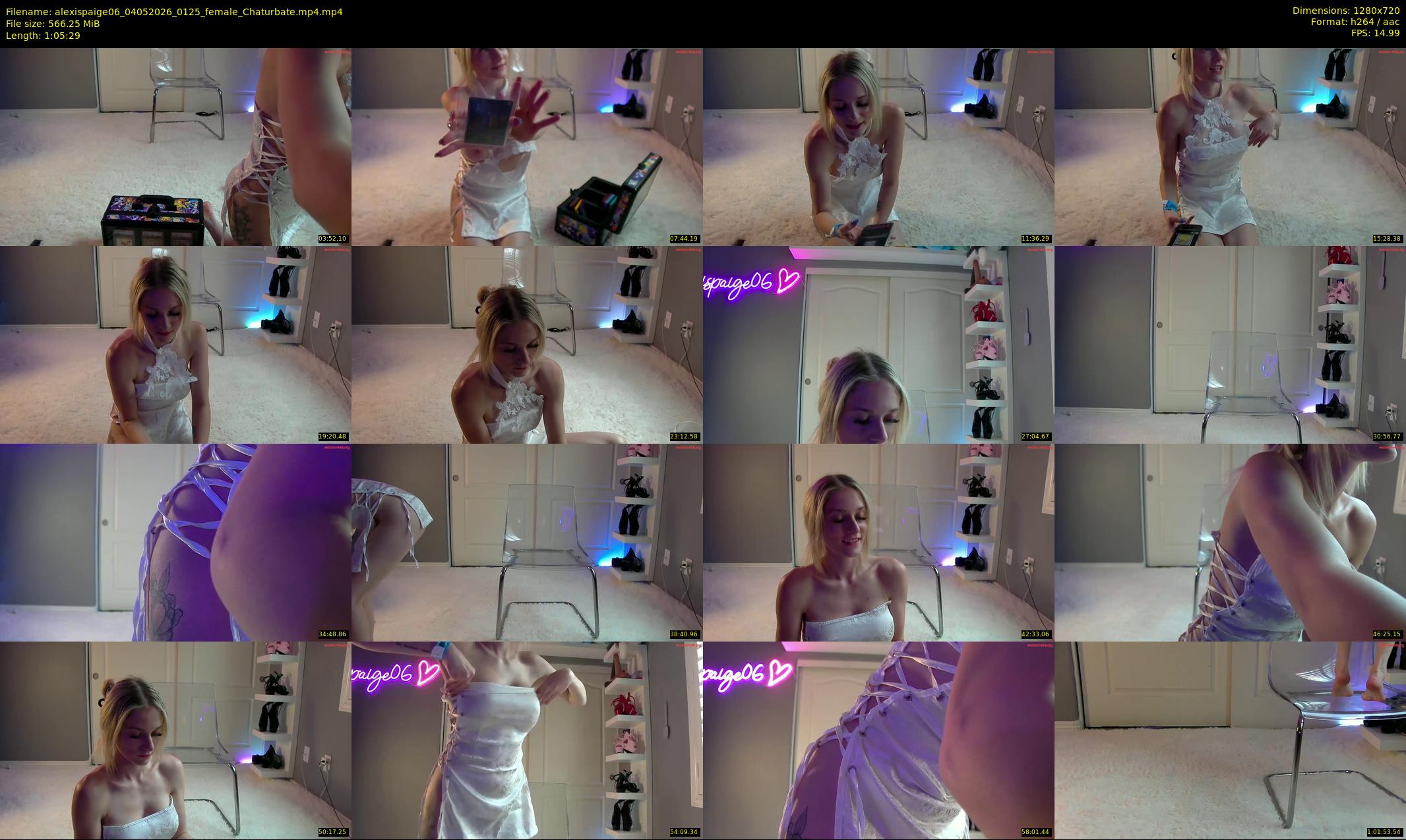 alexispaige06 — 66 minute Chaturbate female cam show recording, 720p, May 4, 2026