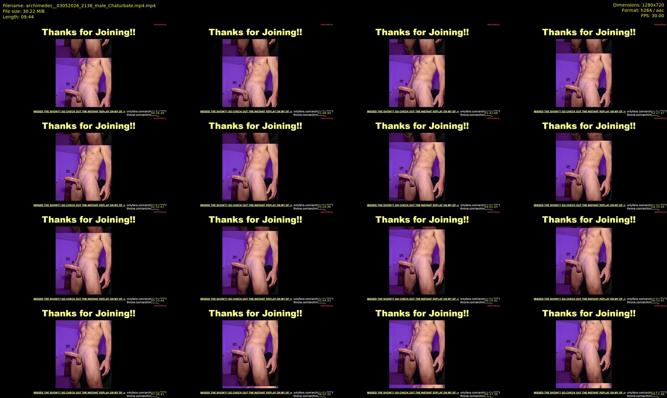 archimedes_ — 10 minute Chaturbate male cam show recording, 720p, May 3, 2026
