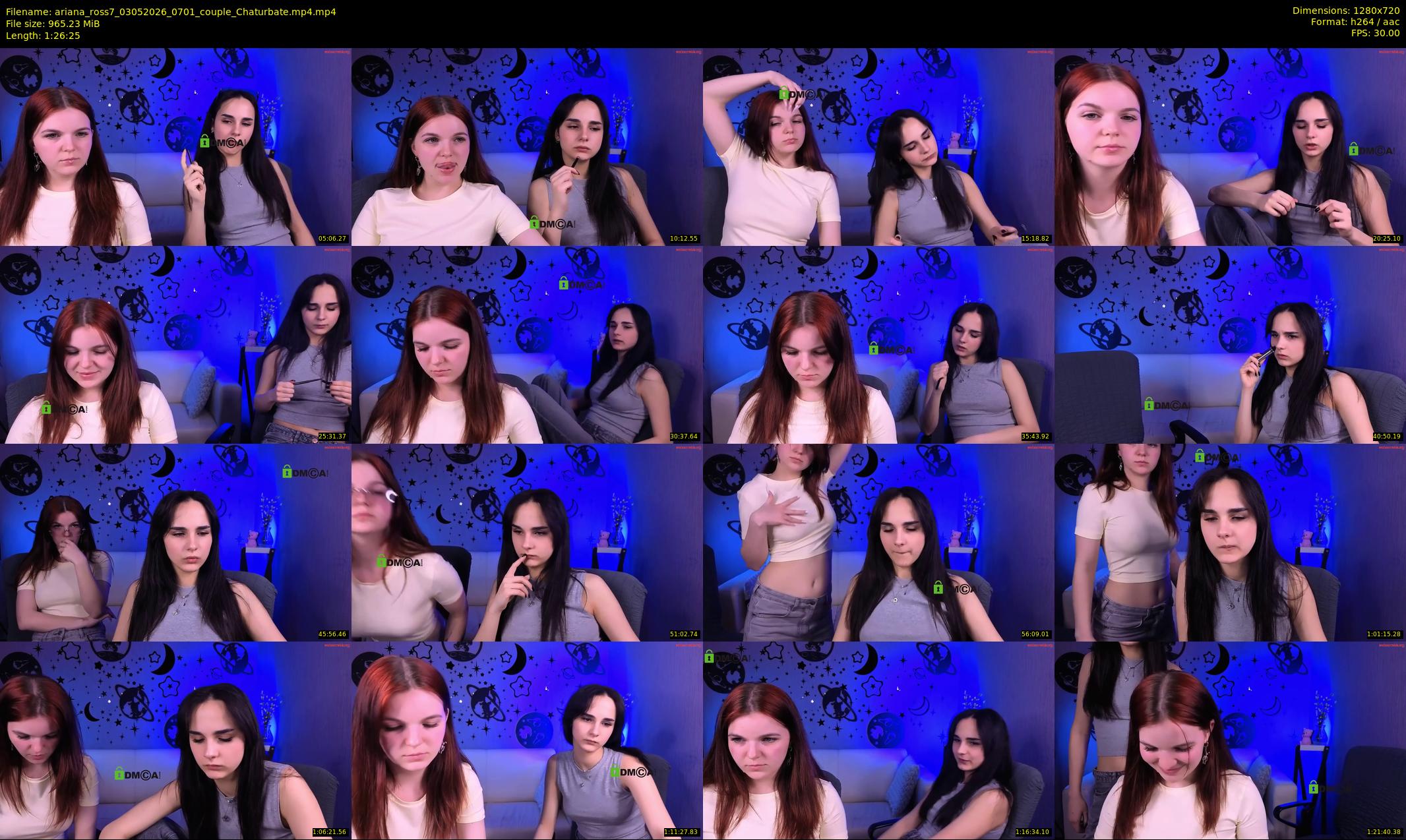 ariana_ross7 — 87 minute Chaturbate couple cam show recording, 720p, May 3, 2026