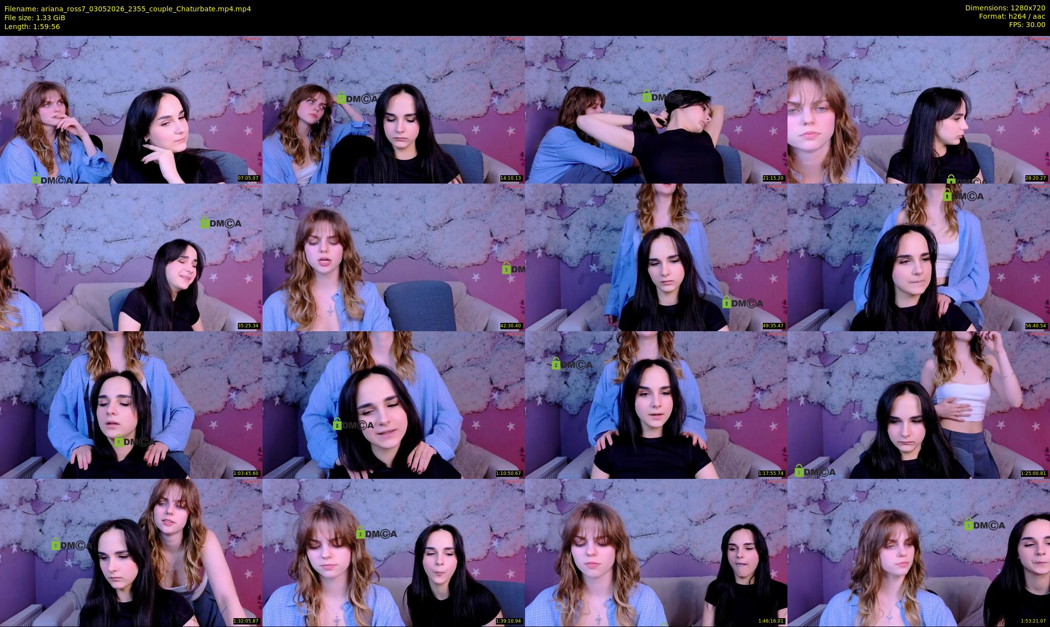 ariana_ross7 — 120 minute Chaturbate couple cam show recording, 720p, May 3, 2026
