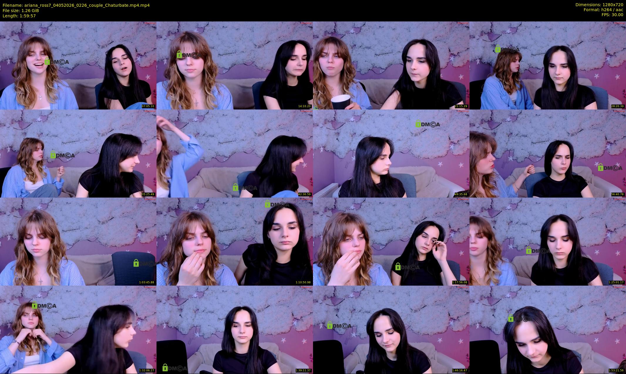 ariana_ross7 — 120 minute Chaturbate couple cam show recording, 720p, May 4, 2026
