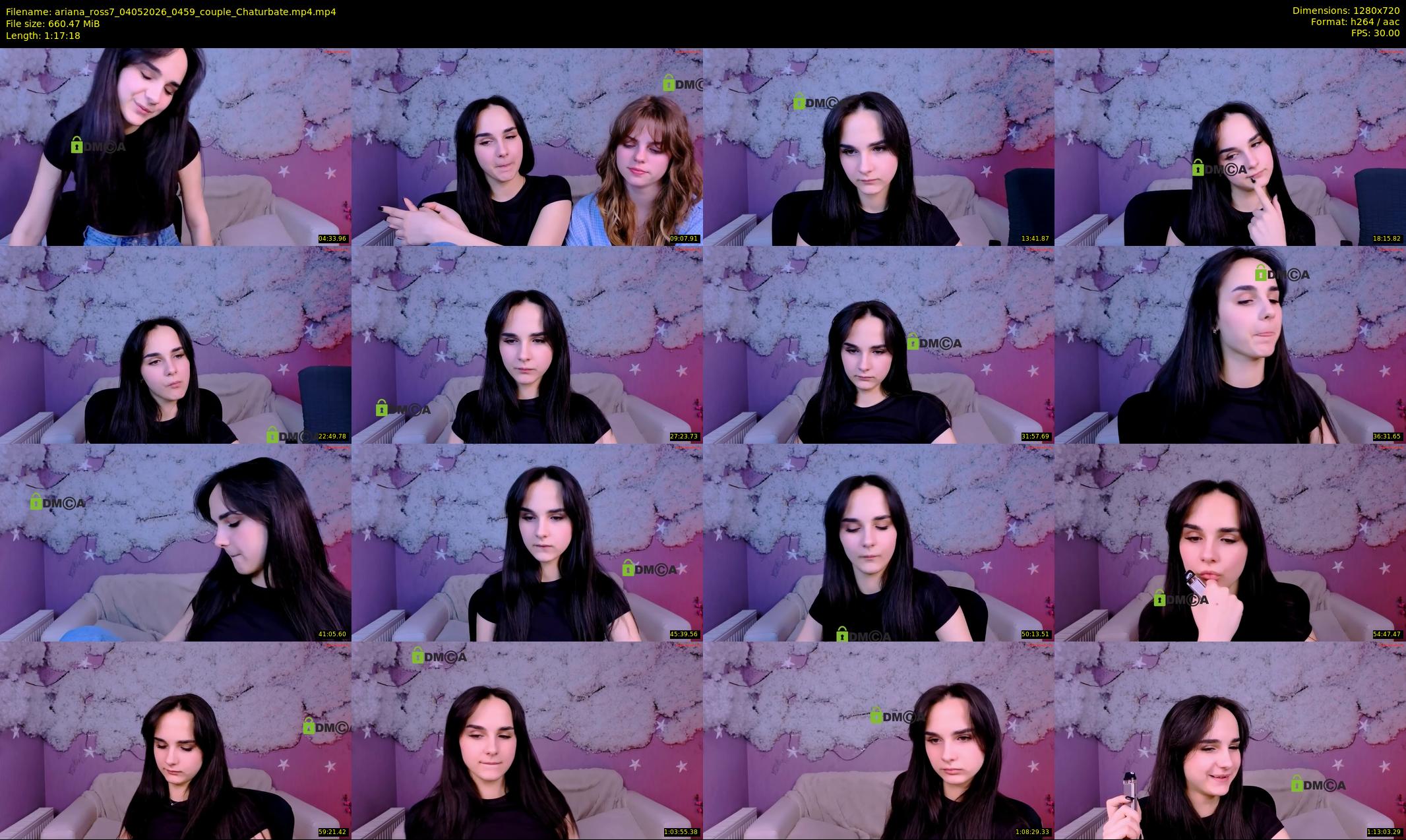 ariana_ross7 — 78 minute Chaturbate couple cam show recording, 720p, May 4, 2026