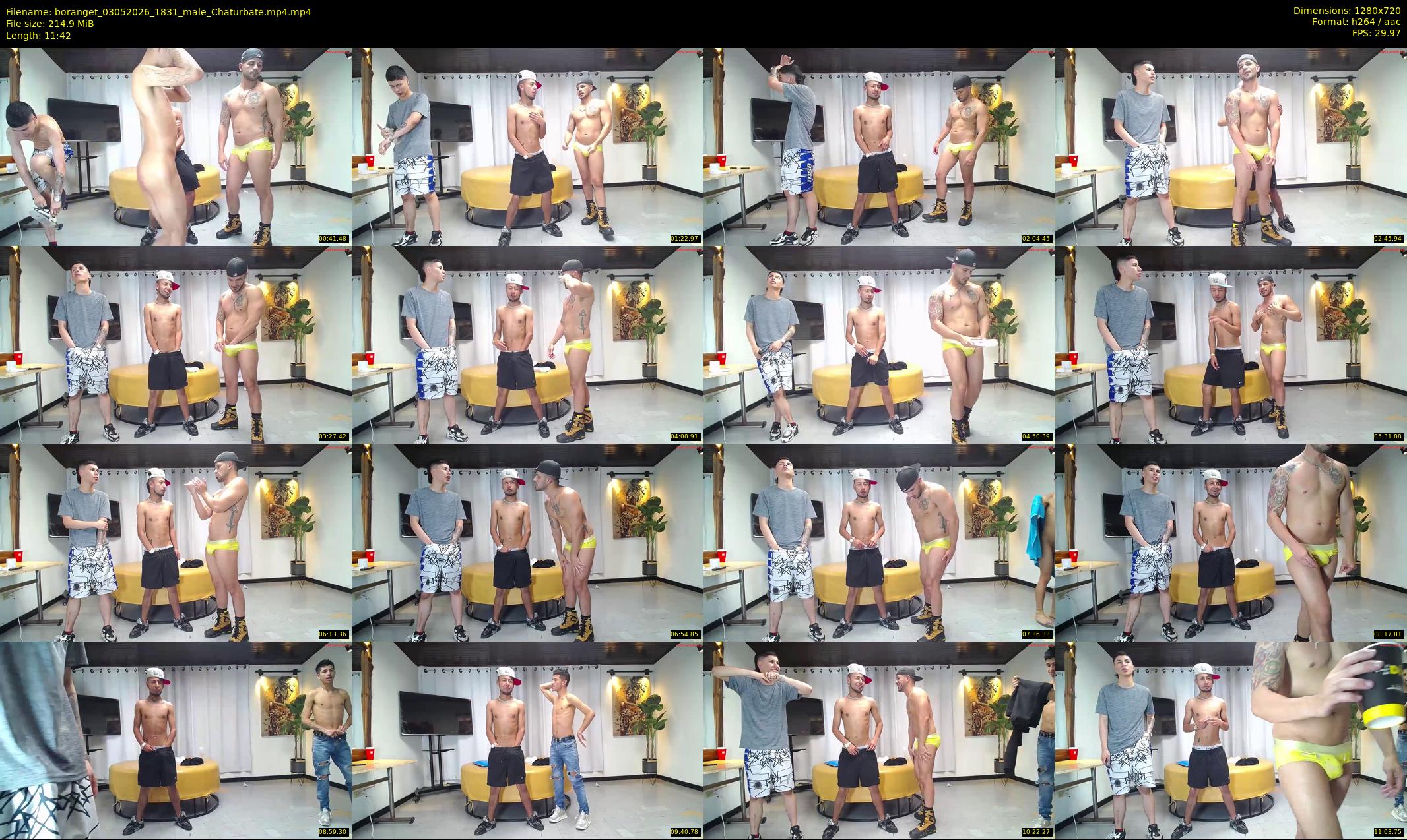 boranget — 12 minute Chaturbate male cam show recording, 720p, May 3, 2026