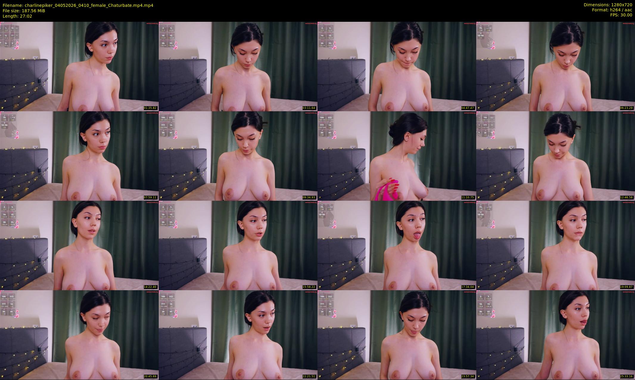 charlinepiker — 28 minute Chaturbate female cam show recording, 720p, May 4, 2026