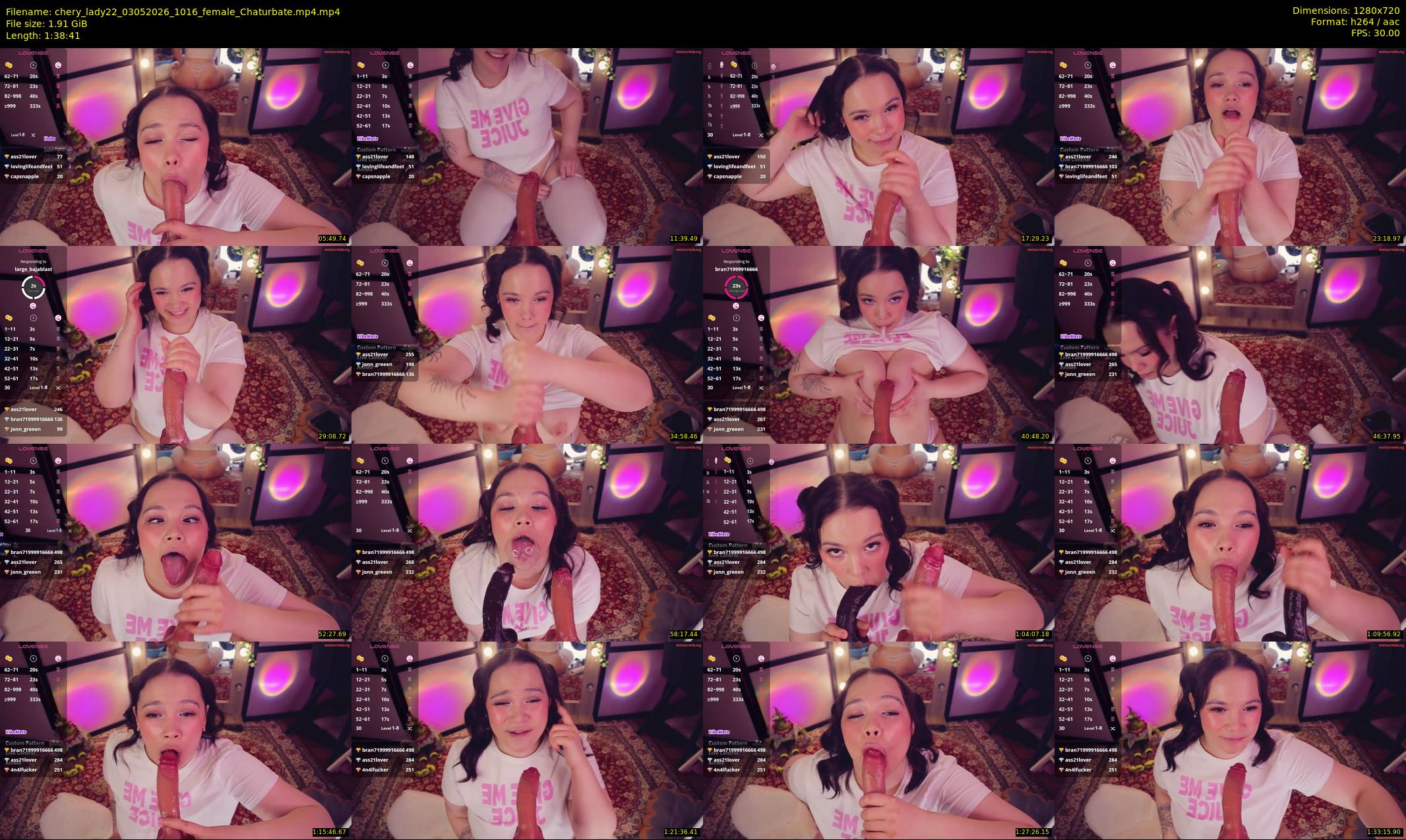 chery_lady22 — 99 minute Chaturbate female cam show recording, 720p, May 3, 2026