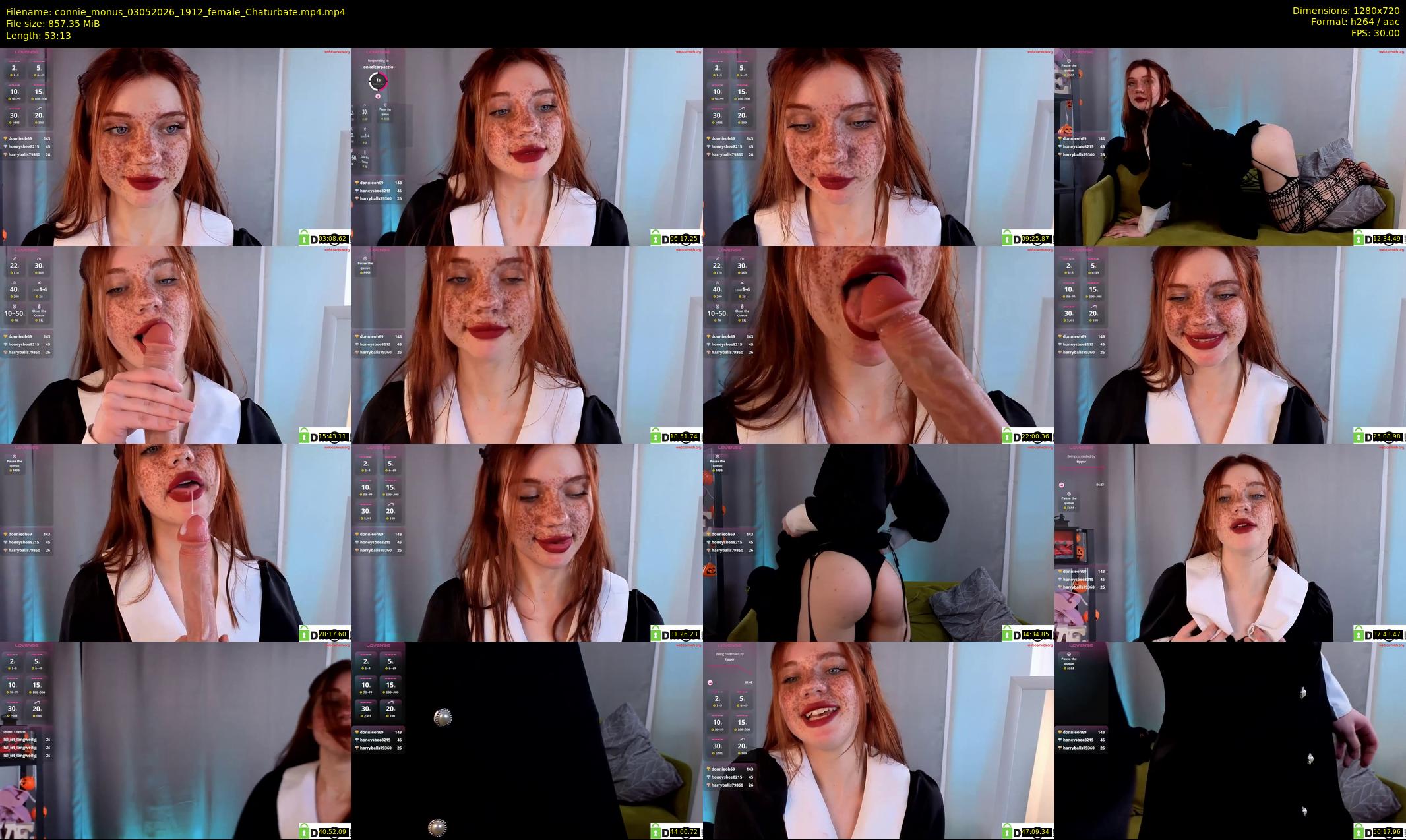 connie_monus — 54 minute Chaturbate female cam show recording, 720p, May 3, 2026