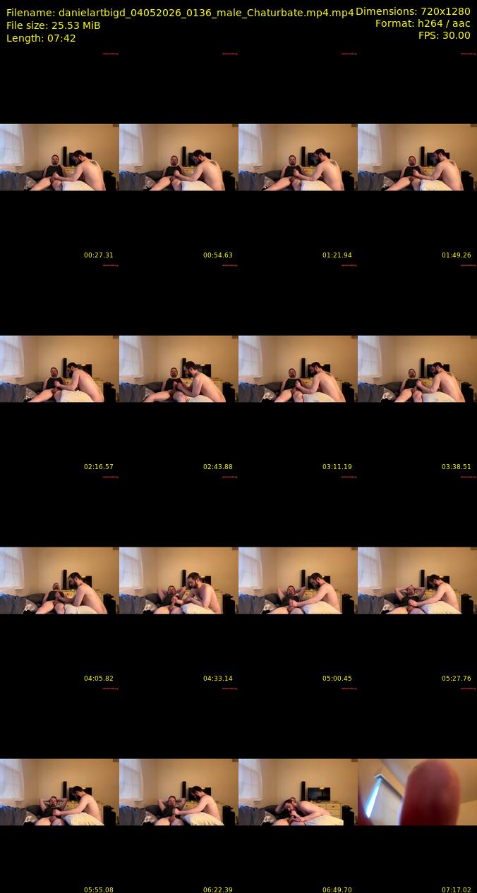 danielartbigd — 8 minute Chaturbate male cam show recording, 1080p, May 4, 2026