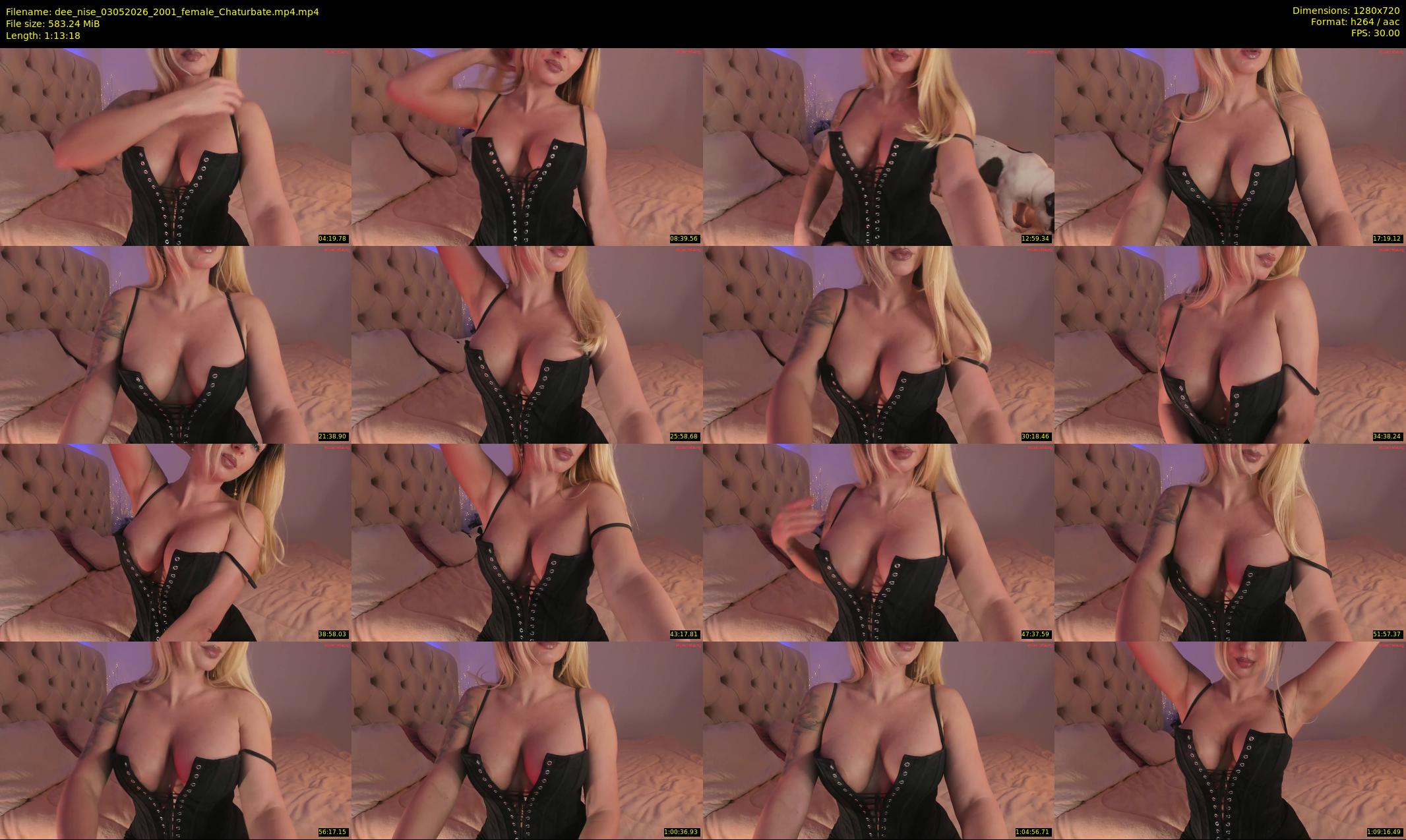 dee_nise — 74 minute Chaturbate female cam show recording, 720p, May 3, 2026