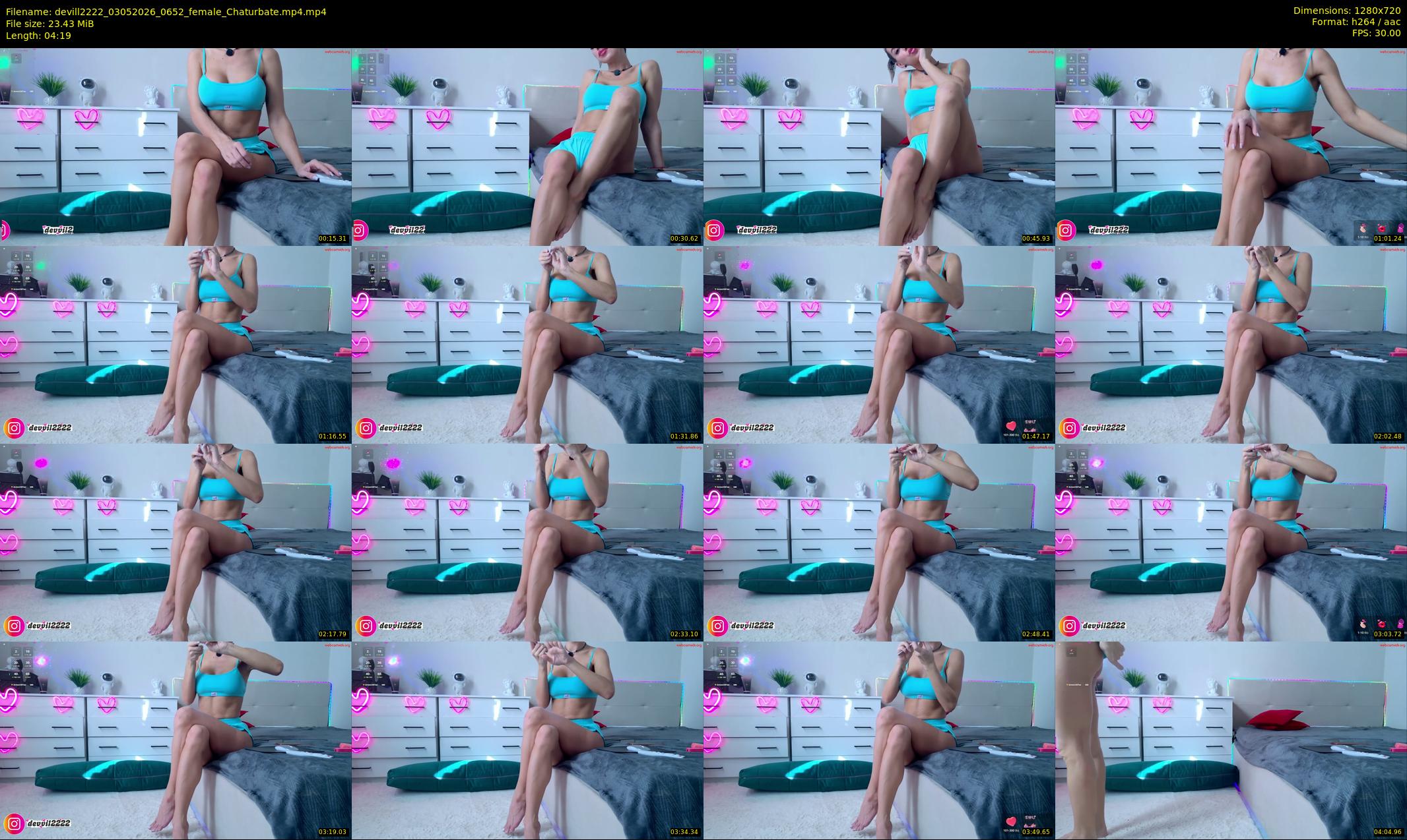devill2222 — 5 minute Chaturbate female cam show recording, 720p, May 3, 2026