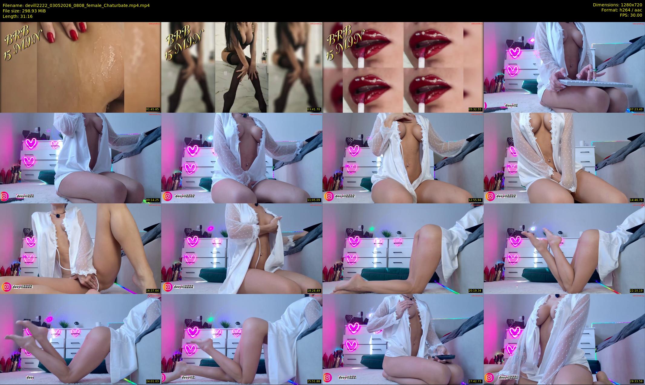 devill2222 — 32 minute Chaturbate female cam show recording, 720p, May 3, 2026