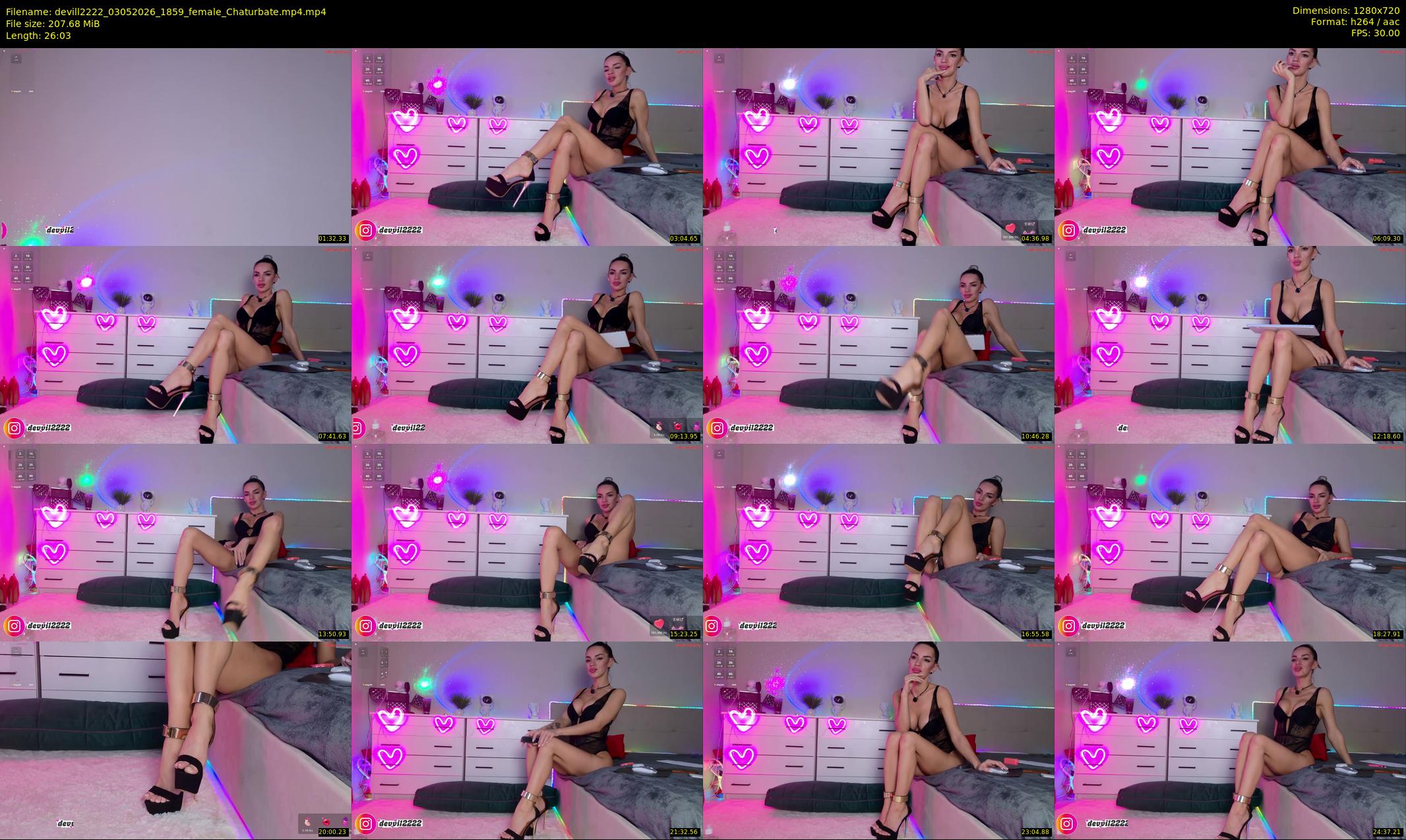 devill2222 — 27 minute Chaturbate female cam show recording, 720p, May 3, 2026