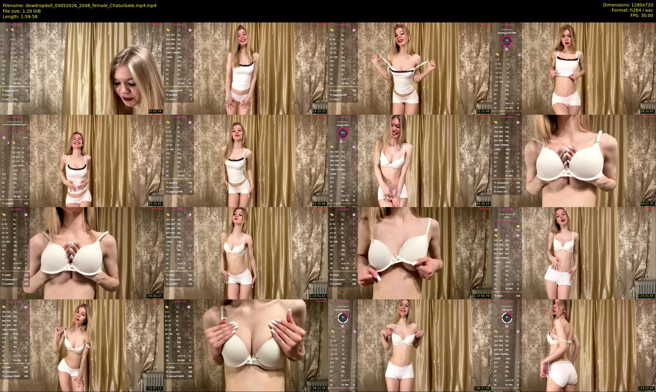 dewdropdoll — 120 minute Chaturbate female cam show recording, 720p, May 3, 2026