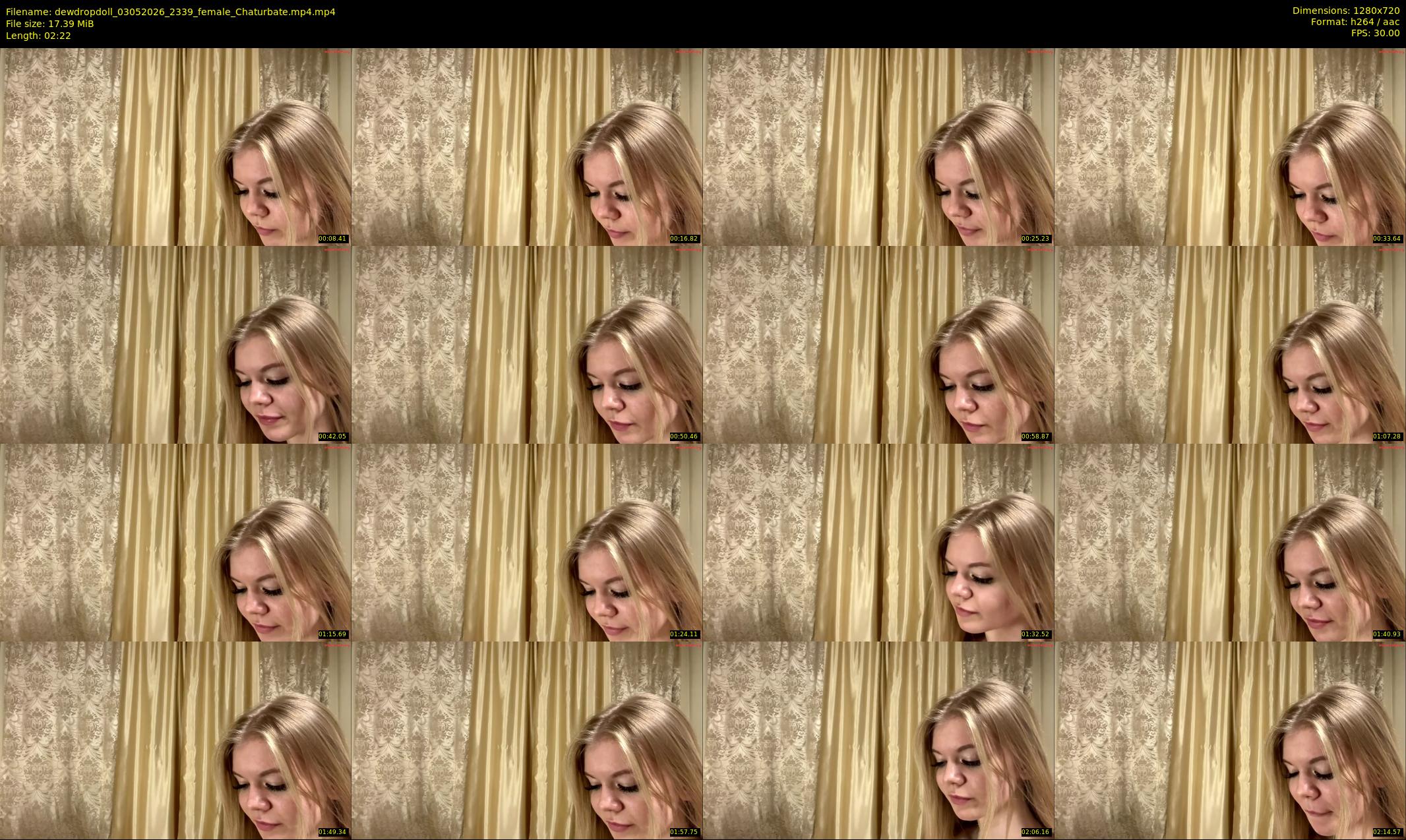 dewdropdoll — 3 minute Chaturbate female cam show recording, 720p, May 3, 2026