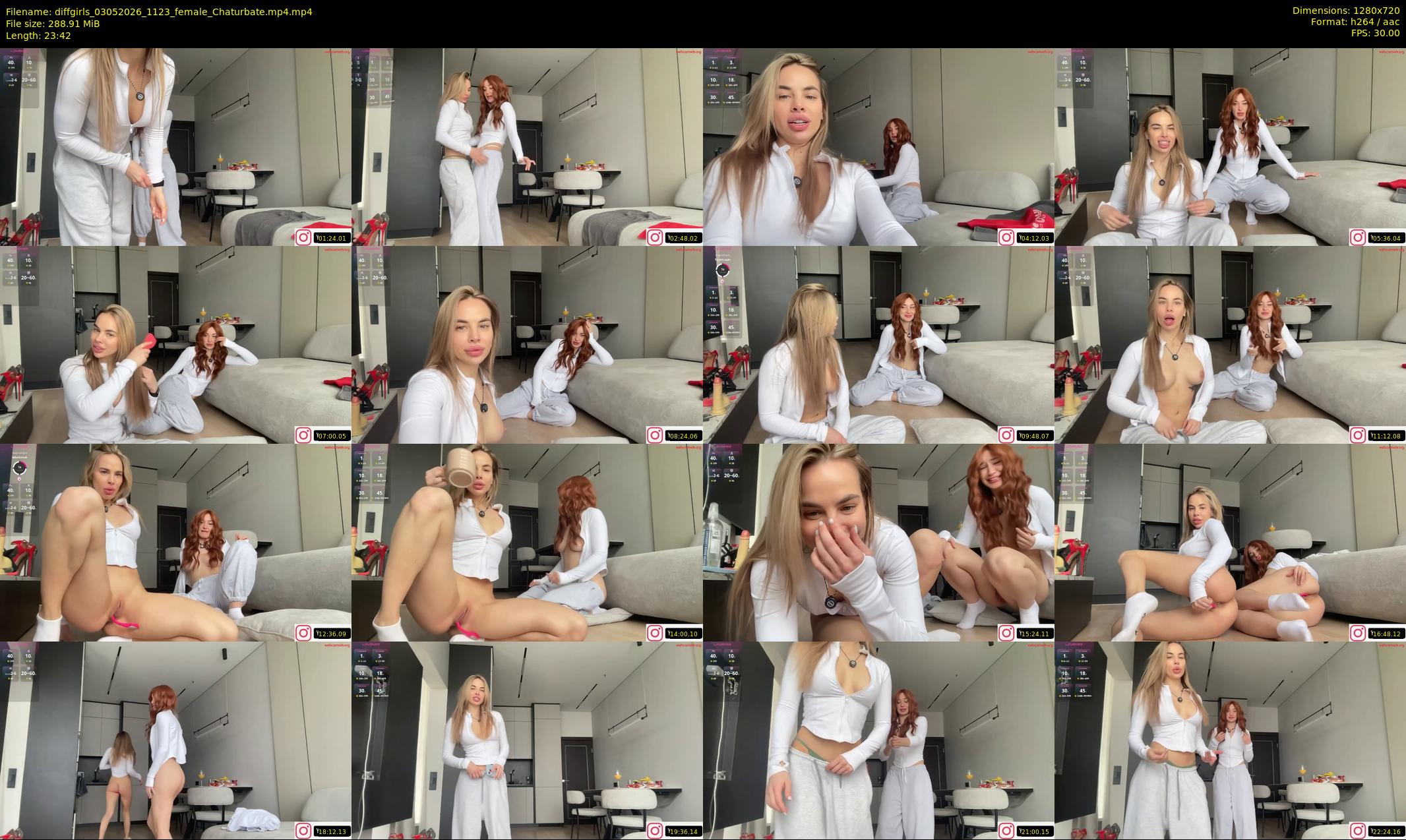 diffgirls — 24 minute Chaturbate female cam show recording, 720p, May 3, 2026