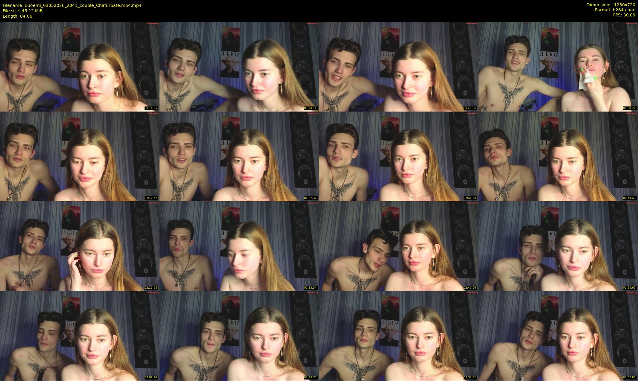 duoemi — 5 minute Chaturbate couple cam show recording, 720p, May 3, 2026