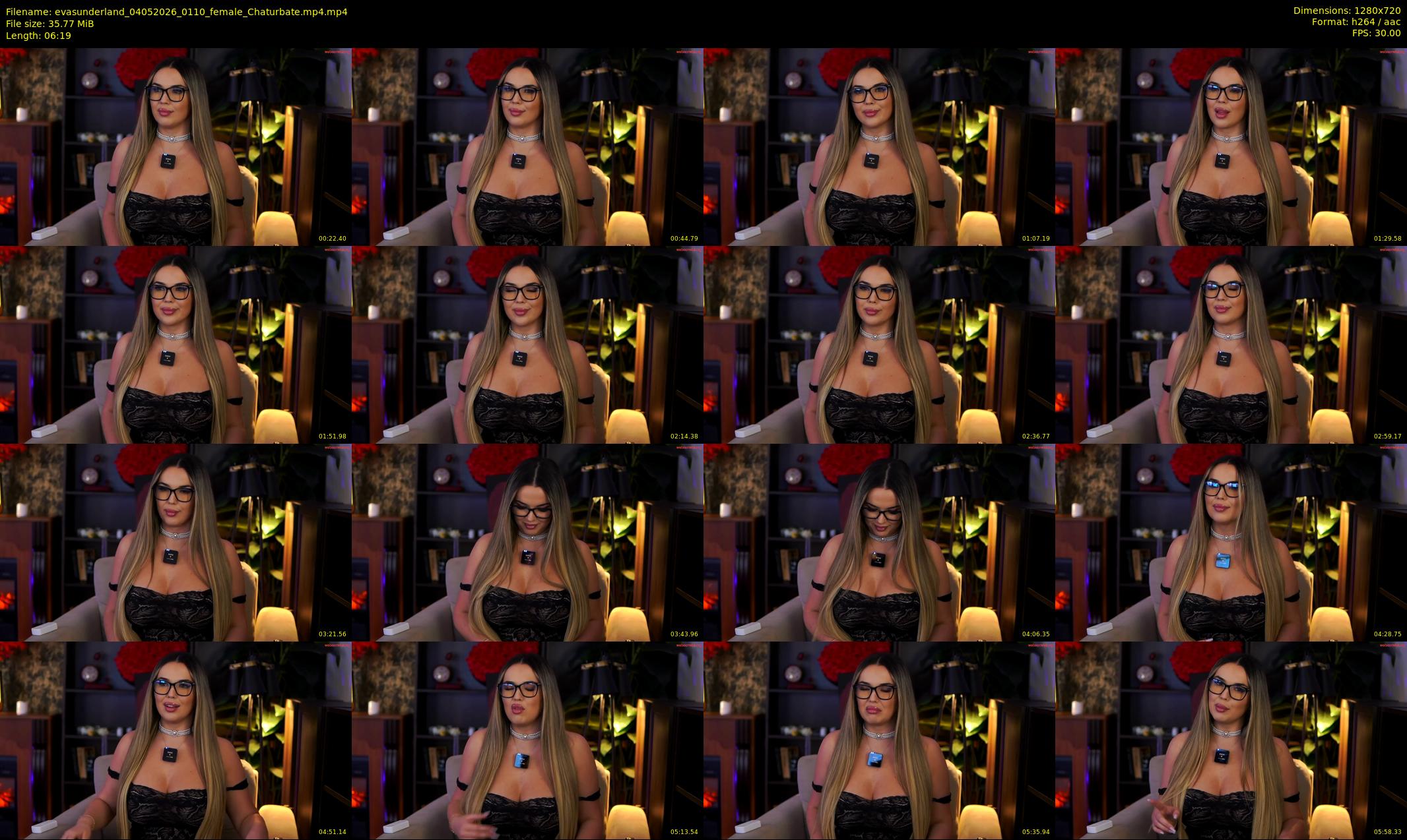 evasunderland — 7 minute Chaturbate female cam show recording, 720p, May 4, 2026
