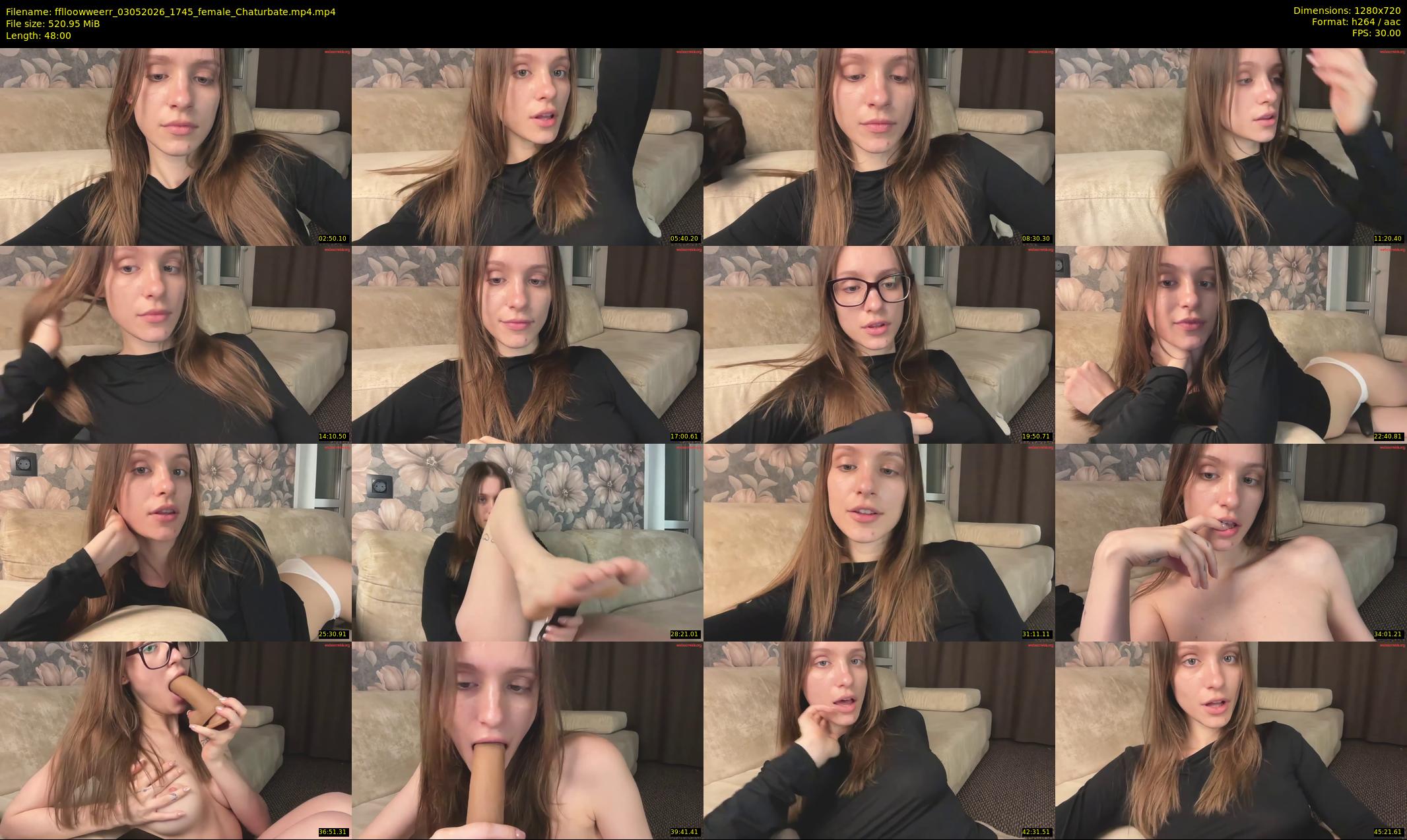 fflloowweerr — 48 minute Chaturbate couple cam show recording, 720p, May 3, 2026
