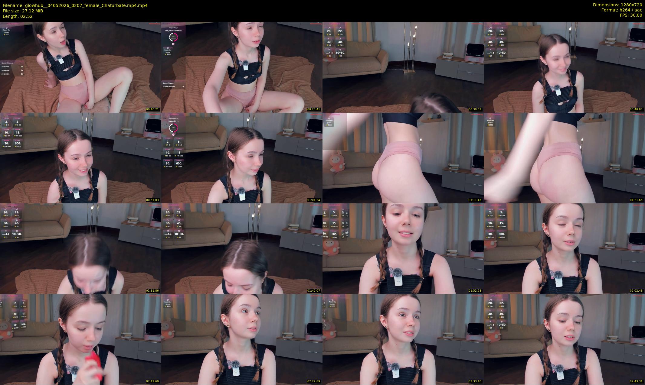 glowhub_ — 3 minute Chaturbate female cam show recording, 720p, May 4, 2026