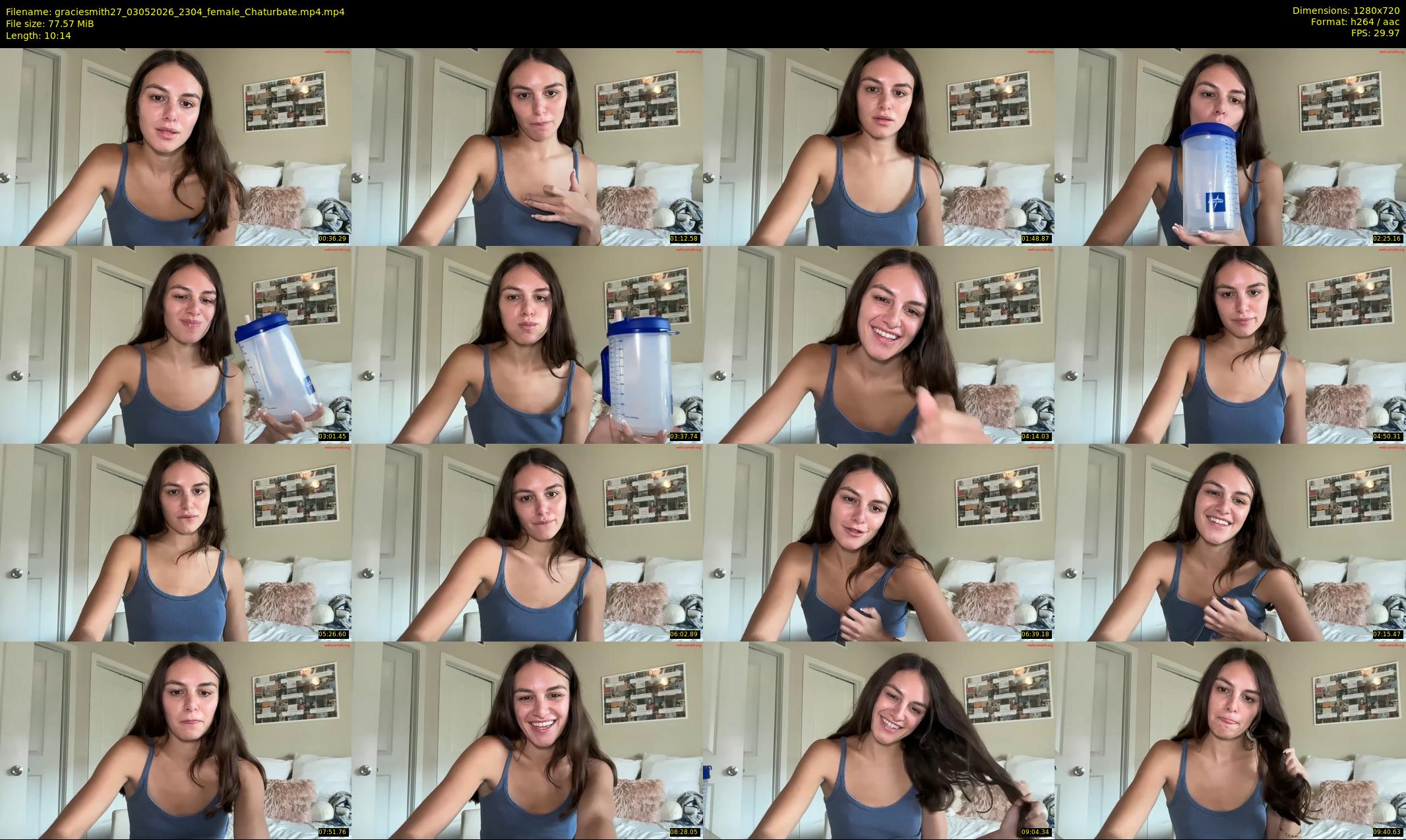 graciesmith27 — 11 minute Chaturbate female cam show recording, 720p, May 3, 2026