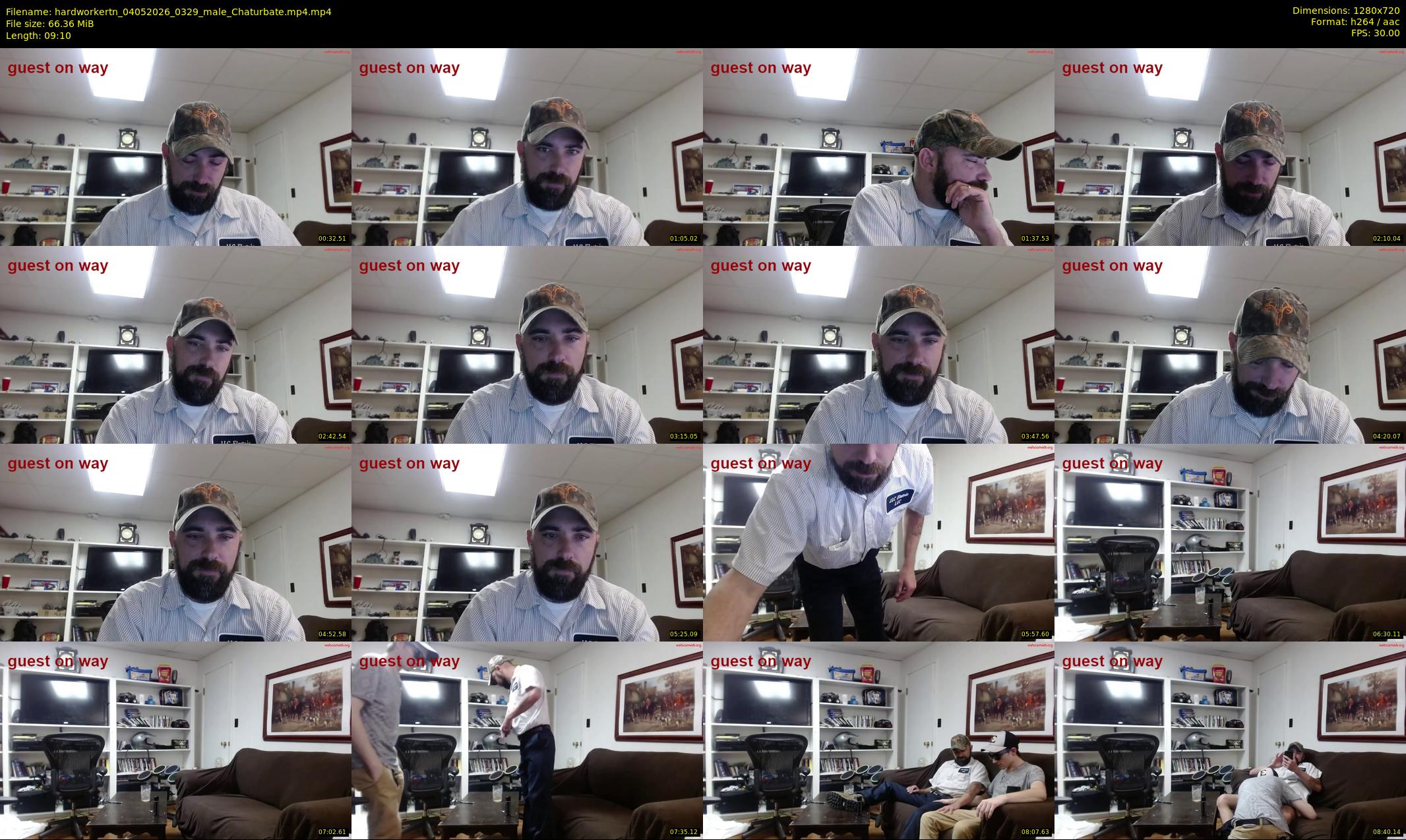 hardworkertn — 10 minute Chaturbate male cam show recording, 720p, May 4, 2026