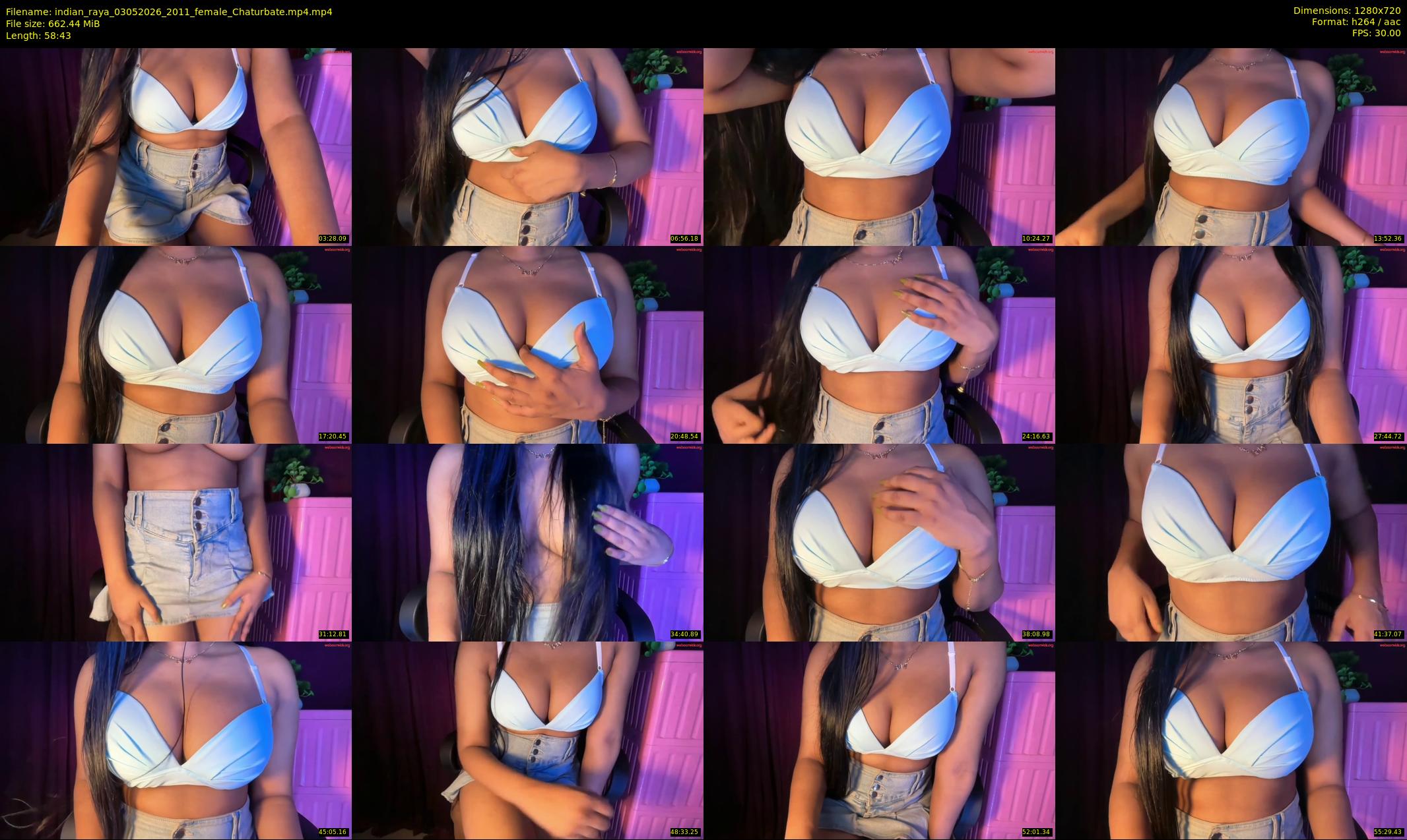 indian_raya — 59 minute Chaturbate female cam show recording, 720p, May 3, 2026