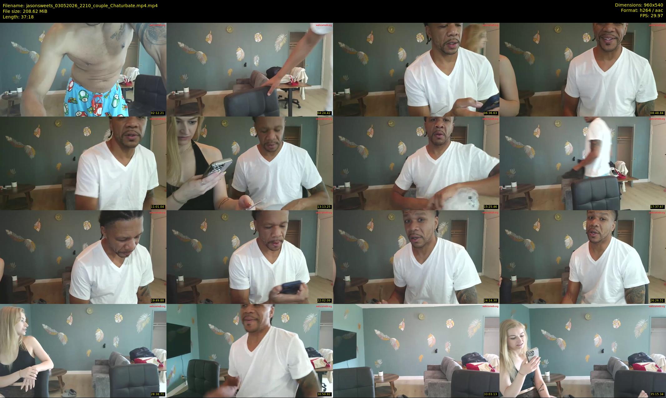 jasonsweets — 38 minute Chaturbate couple cam show recording, 480p, May 3, 2026