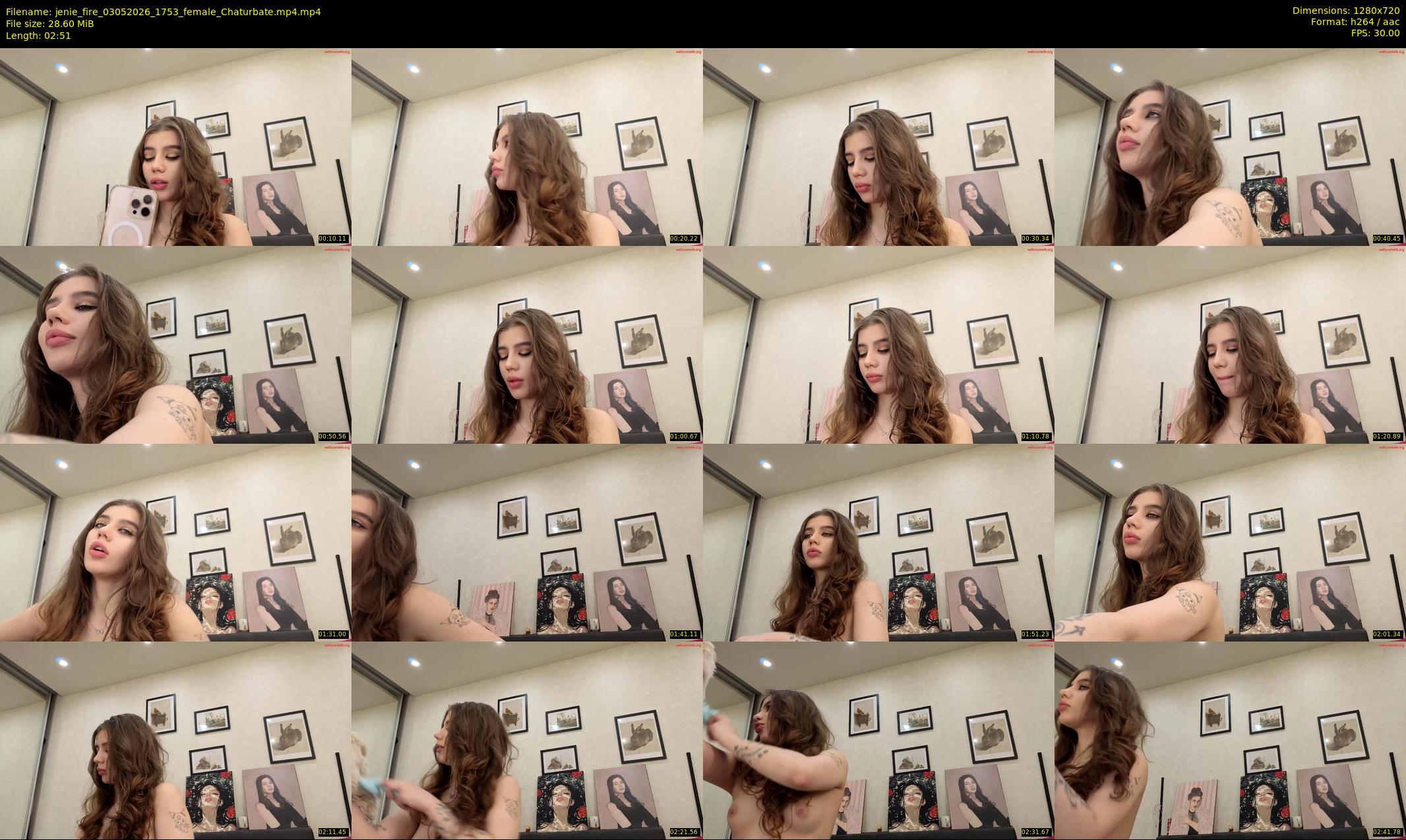 jenie_fire — 3 minute Chaturbate female cam show recording, 720p, May 3, 2026