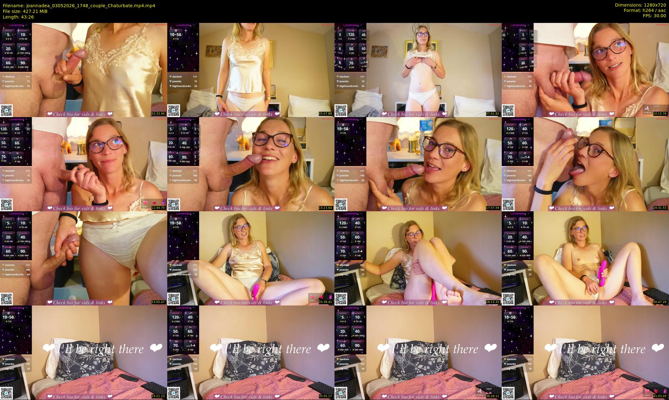 joannadea — 44 minute Chaturbate female cam show recording, 720p, May 3, 2026