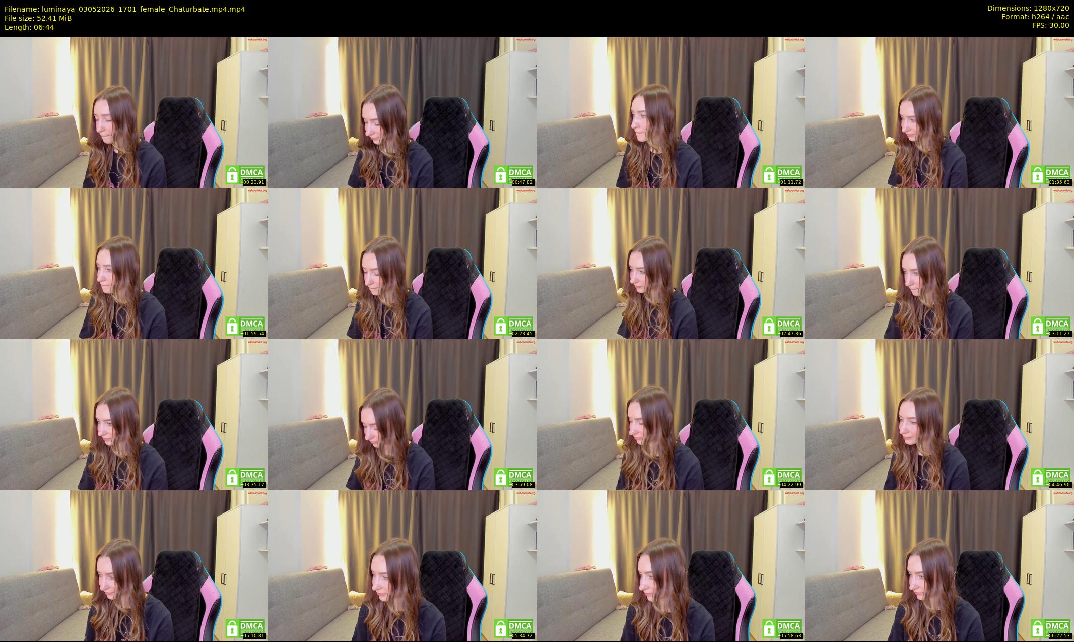 luminaya — 7 minute Chaturbate female cam show recording, 720p, May 3, 2026