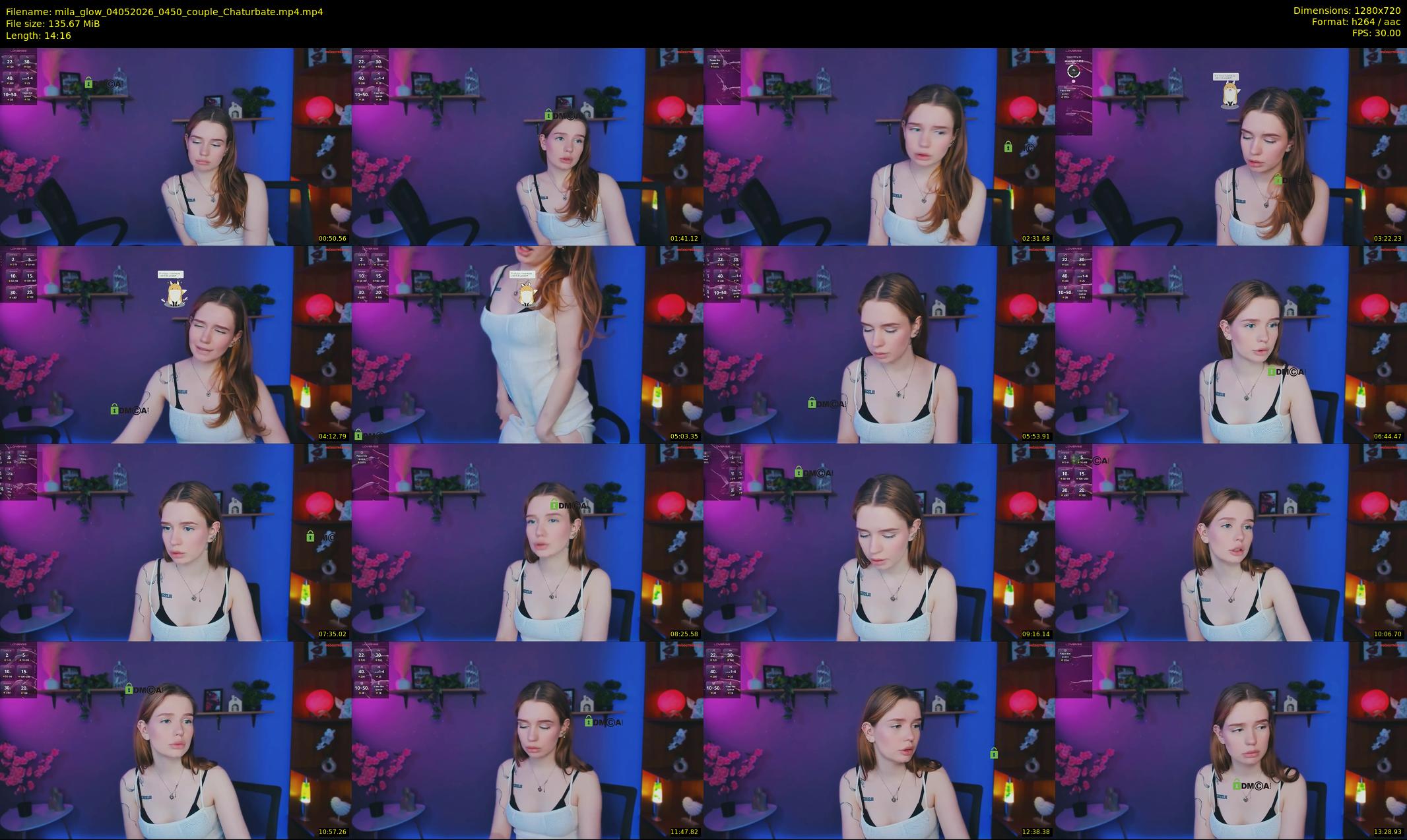 mila_glow — 15 minute Chaturbate female cam show recording, 720p, May 4, 2026